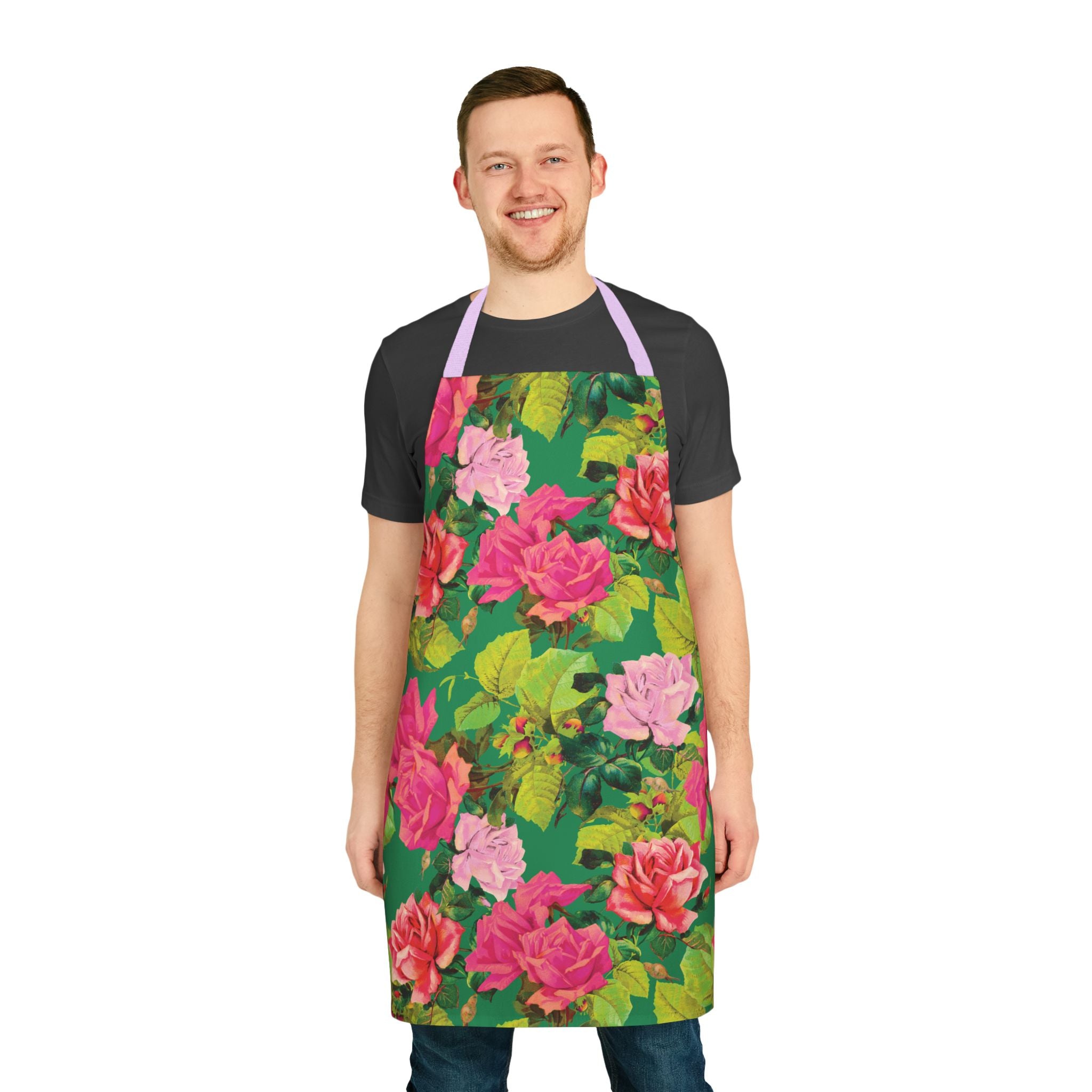 Garish Garden - Retro Colorful Floral Apron