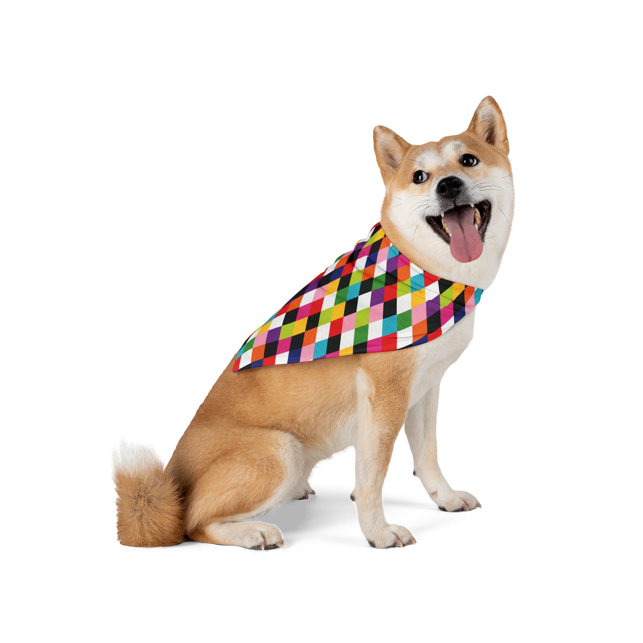 Harlequin Party - Retro Colorful Pet Bandana