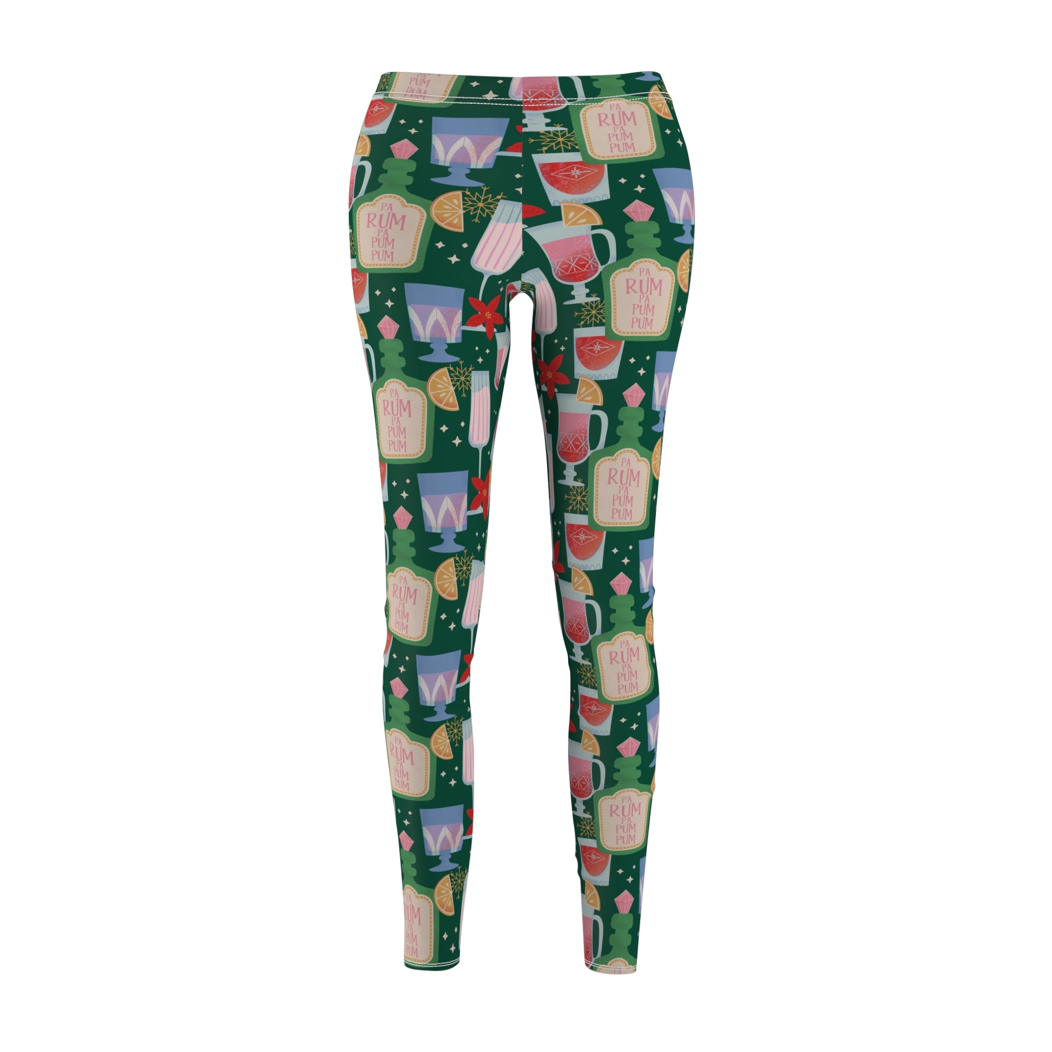 Rum Pa Pum Pum & Colar - Retro Christmas Supersoft Leggings