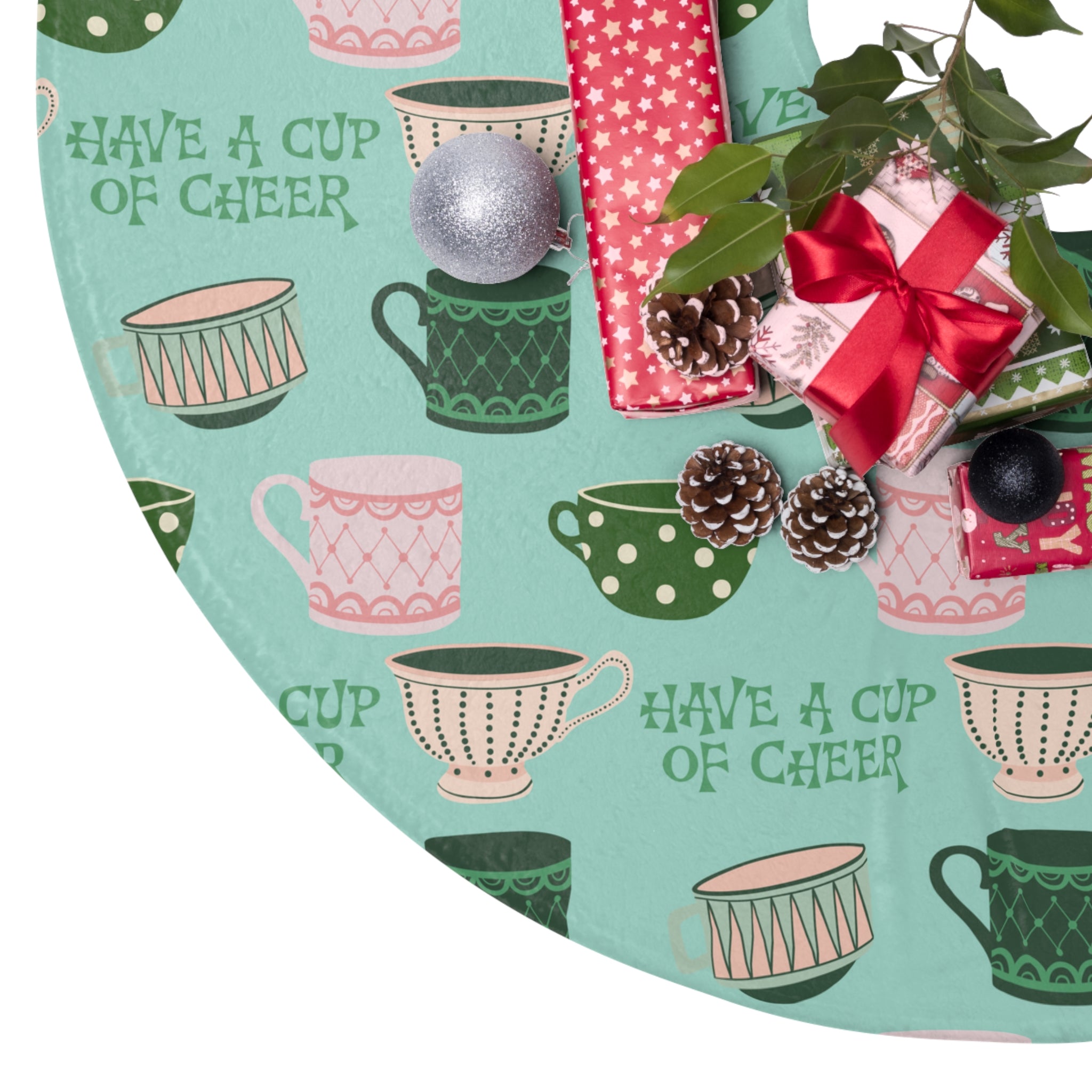 Cup of Cheer - MCM Inspired Christmas Tree Skirt