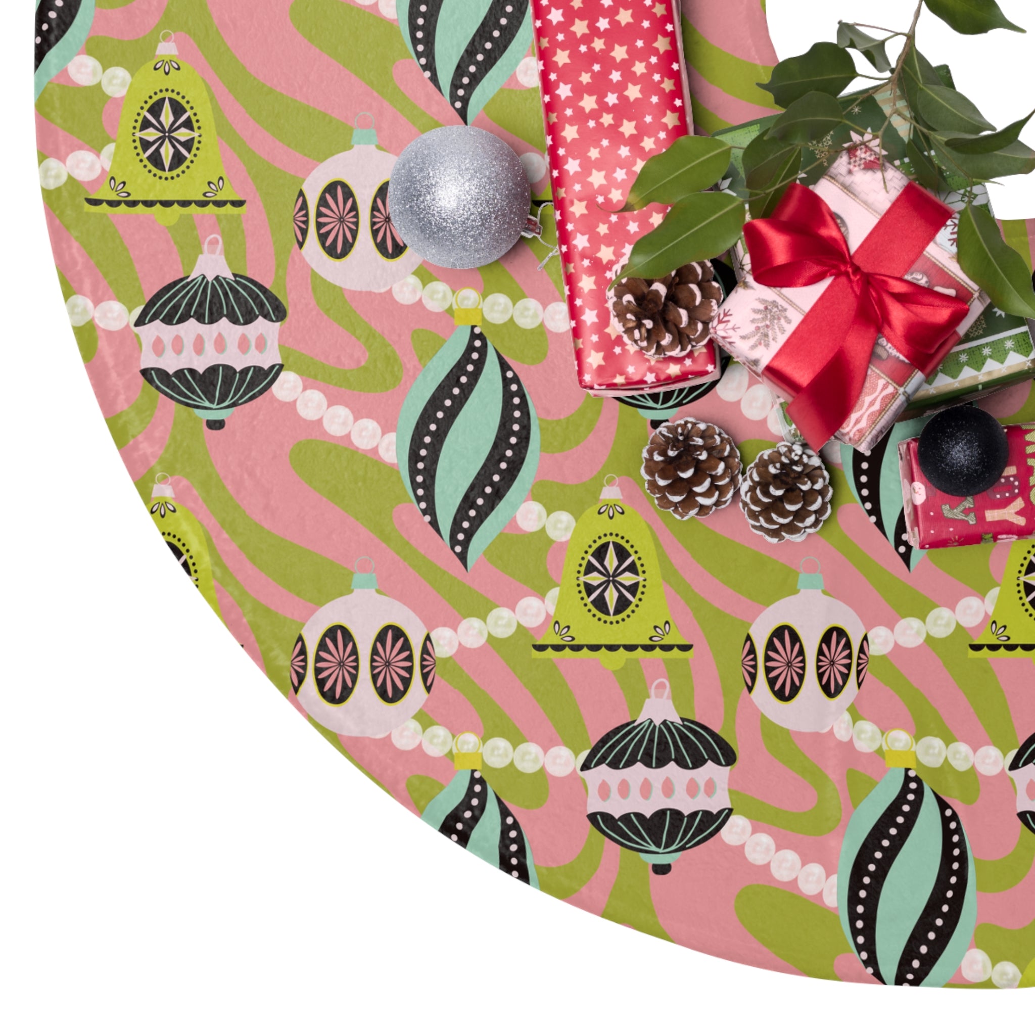 December Dopamine - Retro Christmas Tree Skirt