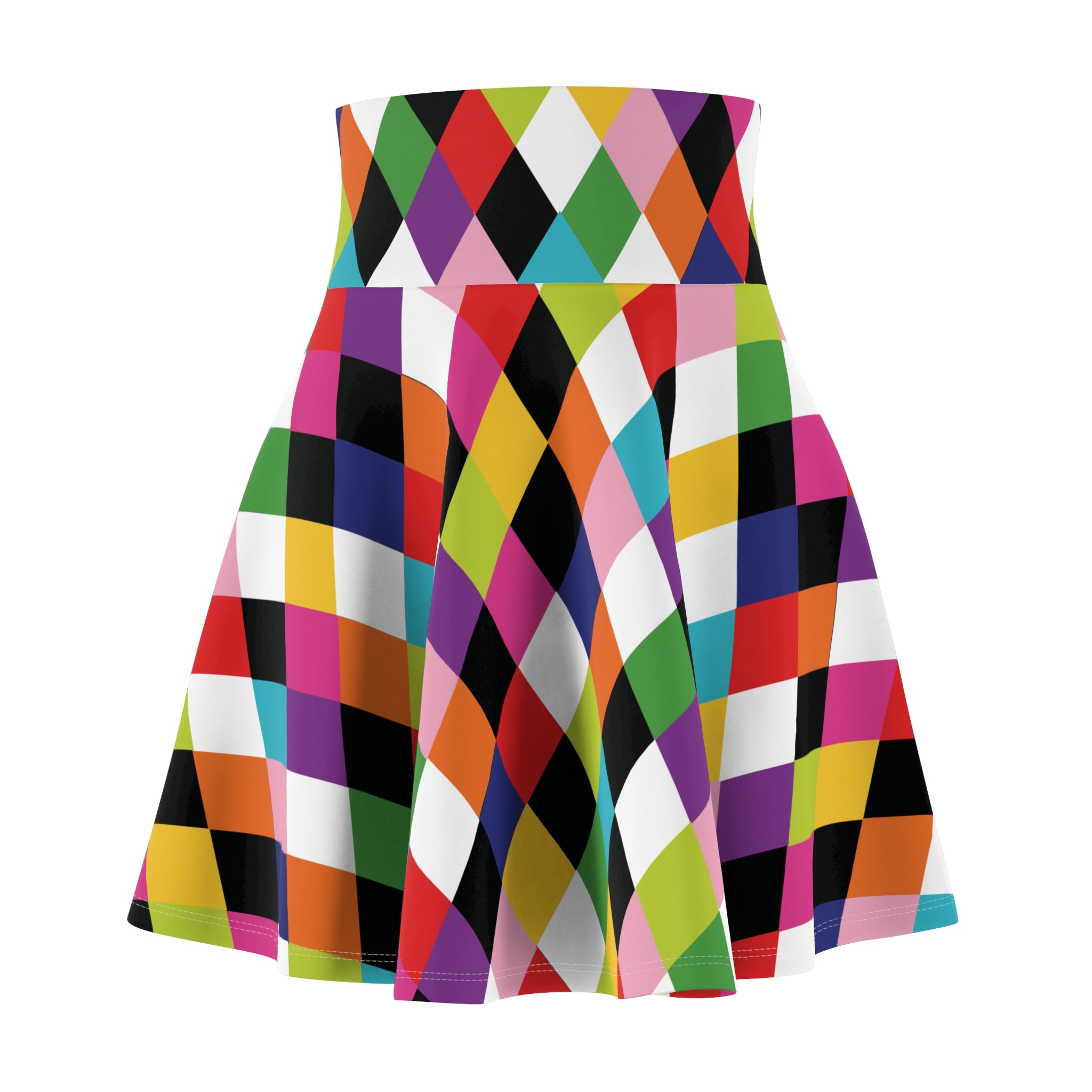 Harlequin Party Swing Skirt