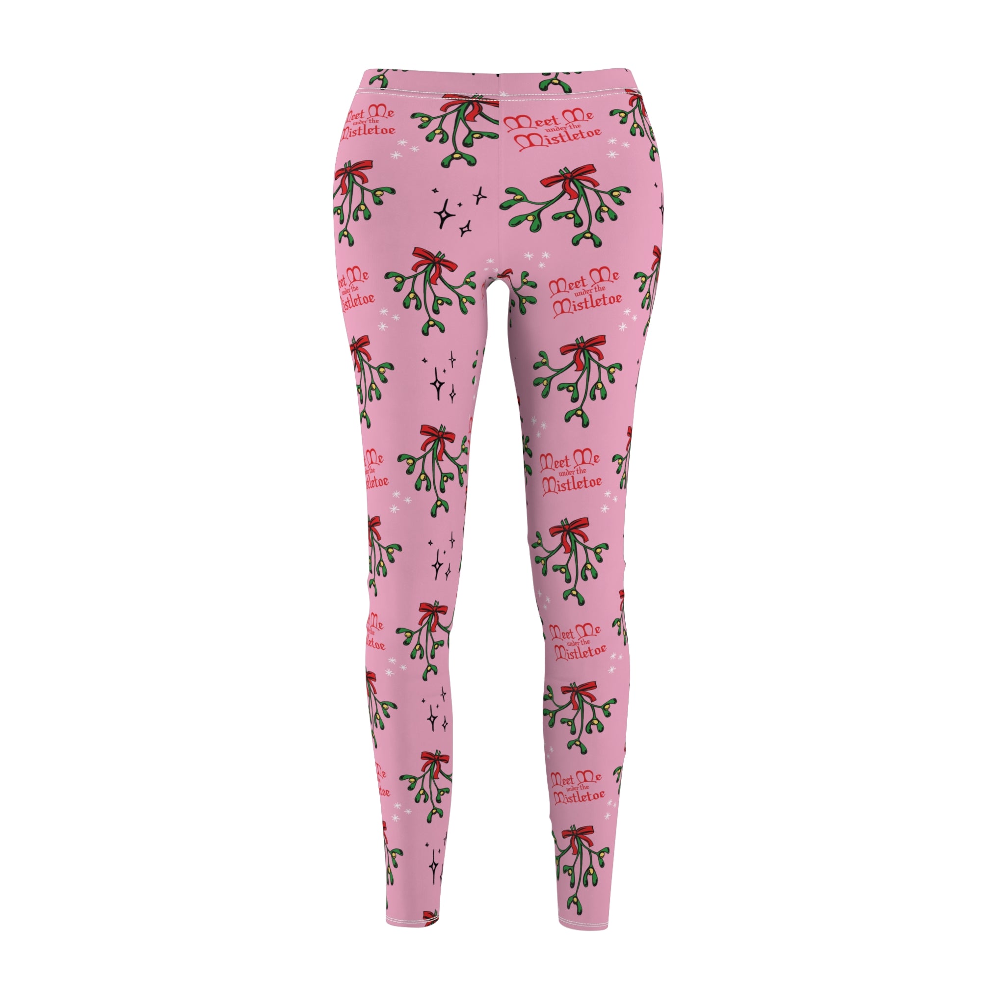 Mid-Century Mistletoe - Retro Christmas Supersoft Leggings