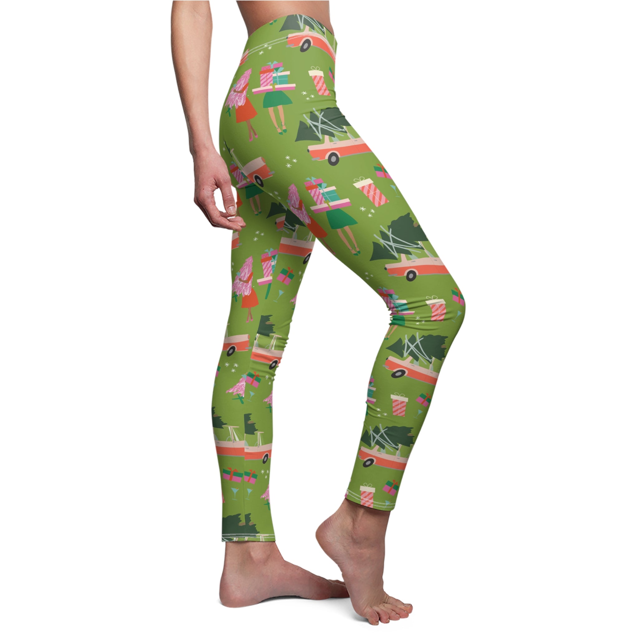 Busy Season - Retro Christmas Supersoft Leggings