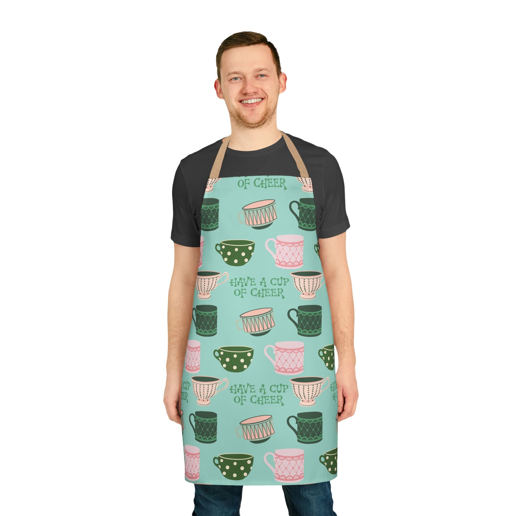 Cup of Cheer - Retro Christmas Apron