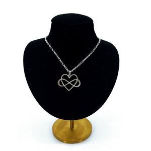 Polyamory Pendant Day Collar - Sterling Silver Day Collar Restrained Grace