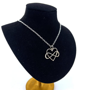 Polyamory Pendant Day Collar - Sterling Silver Day Collar Restrained Grace