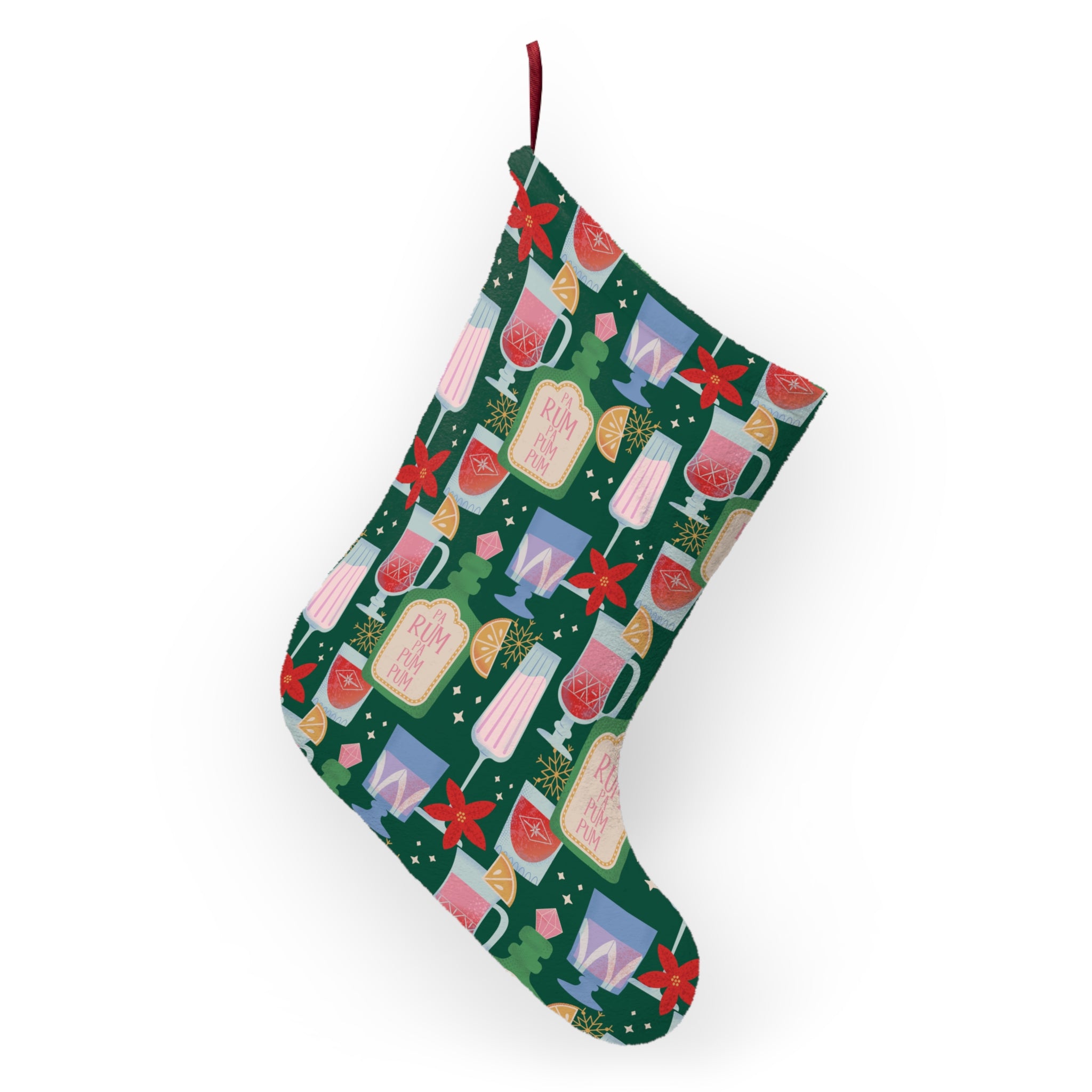 Rum Pa Pum Pum & Cola - MCM-Inspired Christmas Stocking