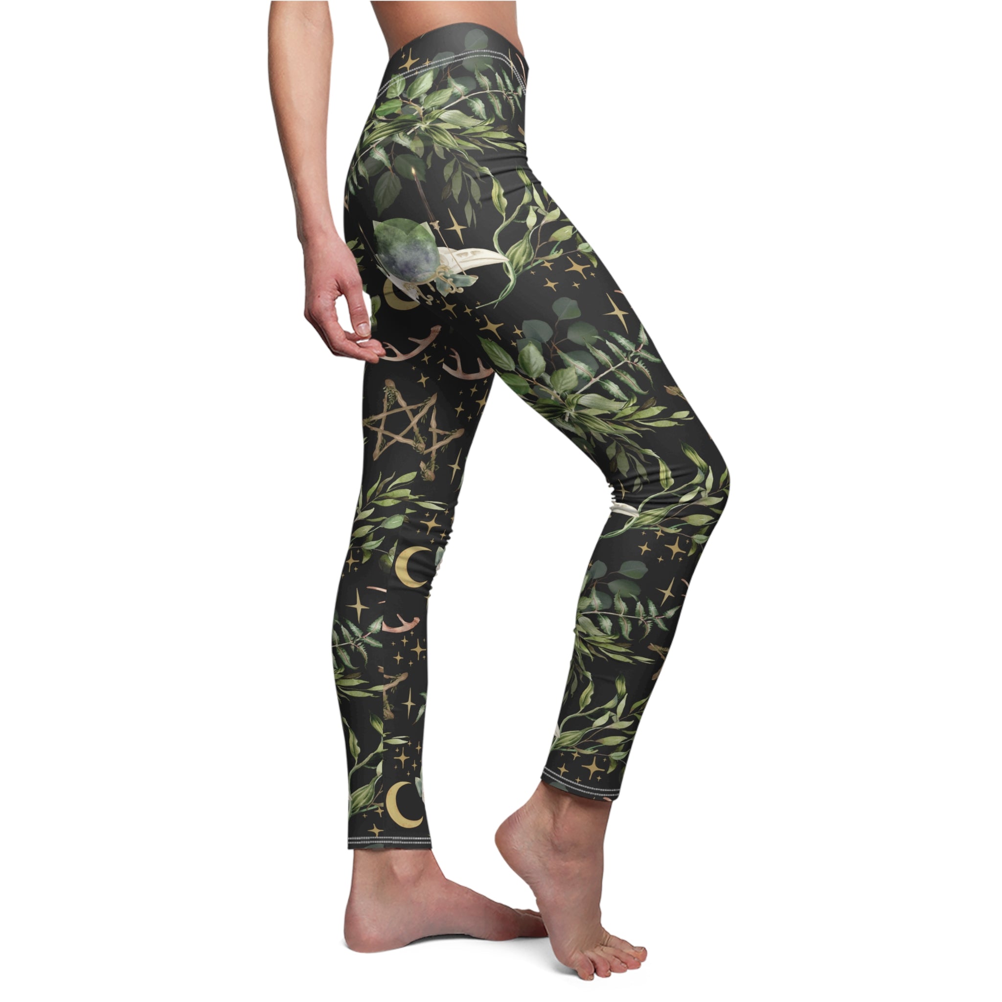Yuletide Greenery - Witchy Christmas Supersoft Leggings