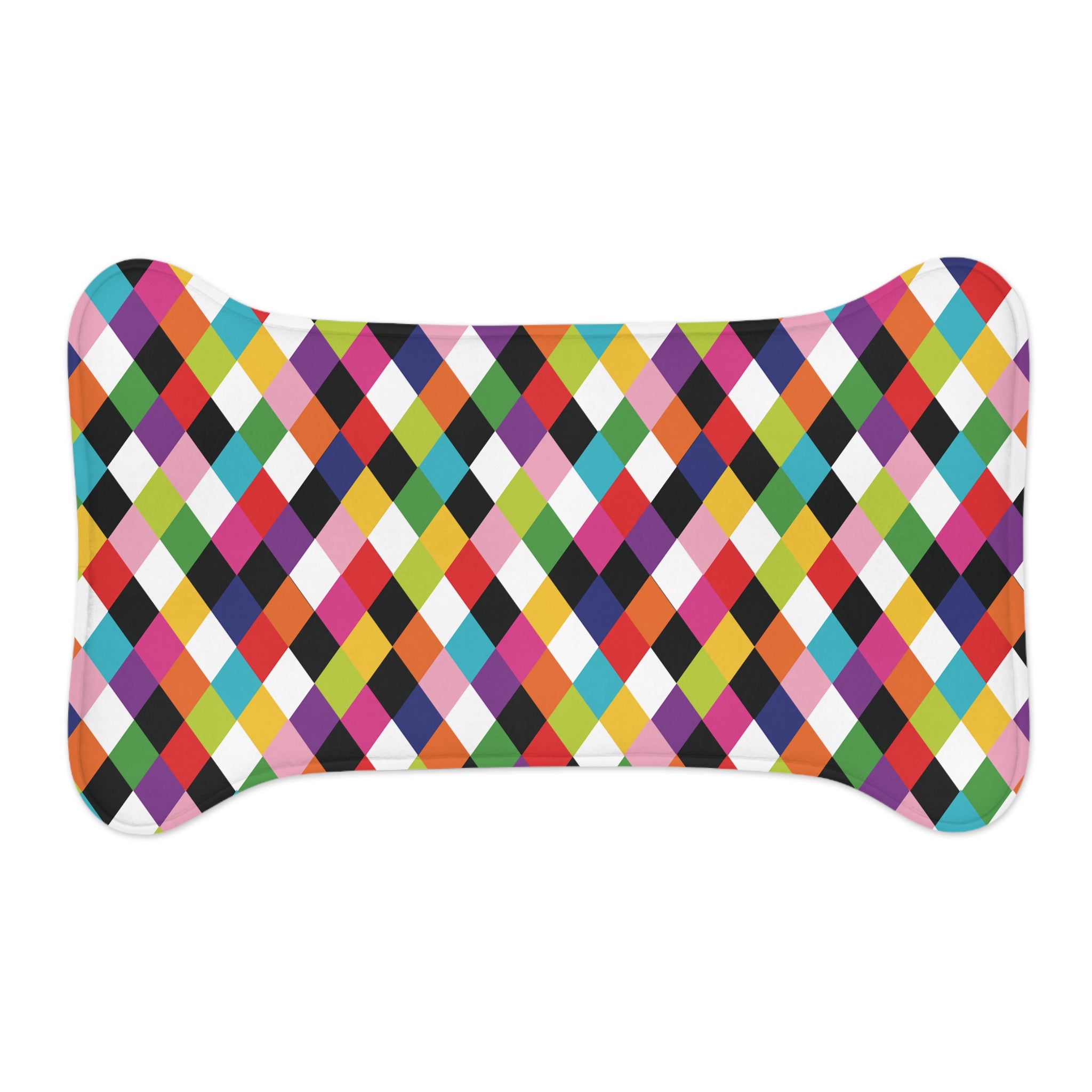 Harlequin Party - Retro Colorful Pet Feeding Mats