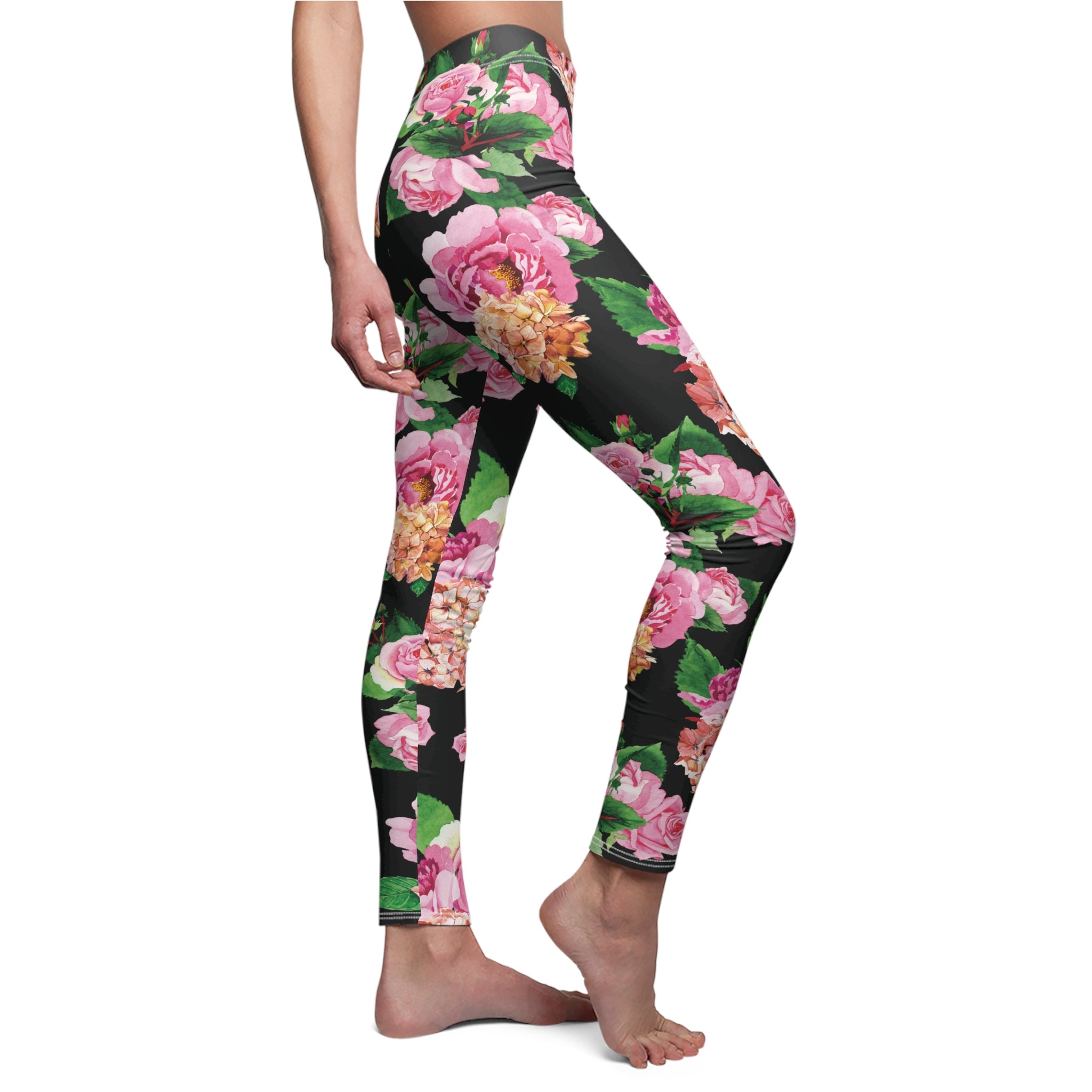 Shadow Chic - Goth Floral Supersoft Leggings