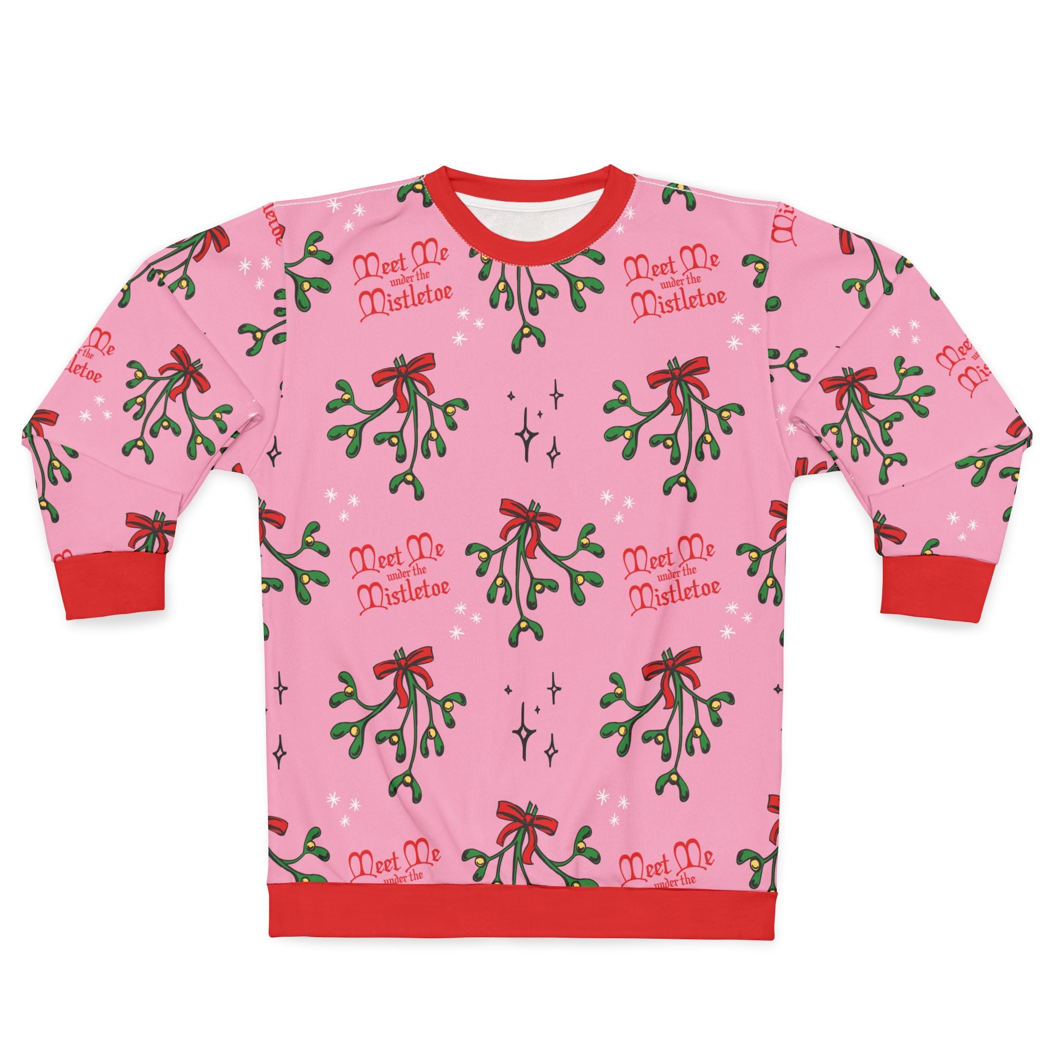 Mid-Century Mistletoe - Retro Christmas Unisex Sweatshirt