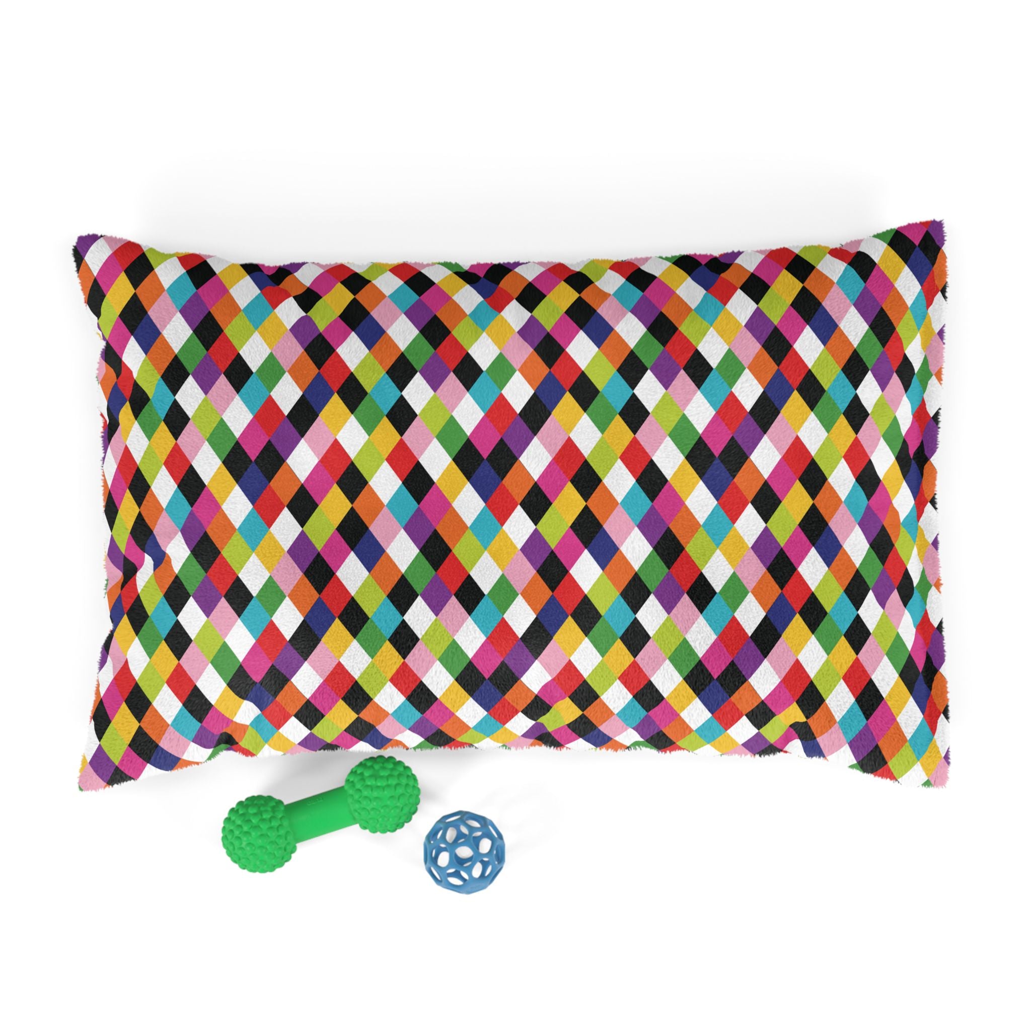Harlequin Party - Retro Colorful Pet Bed