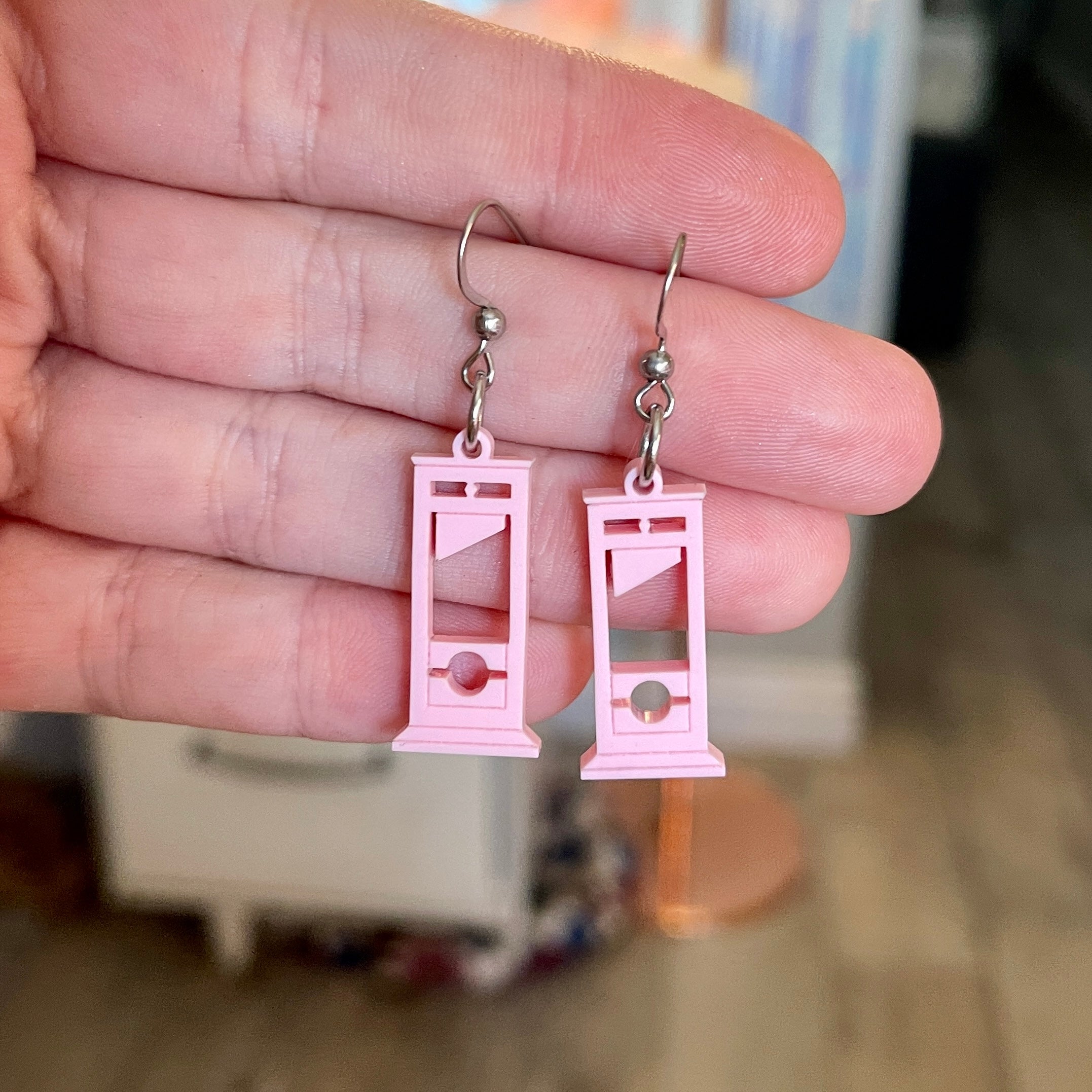 Custom Mini Guillotine Earrings