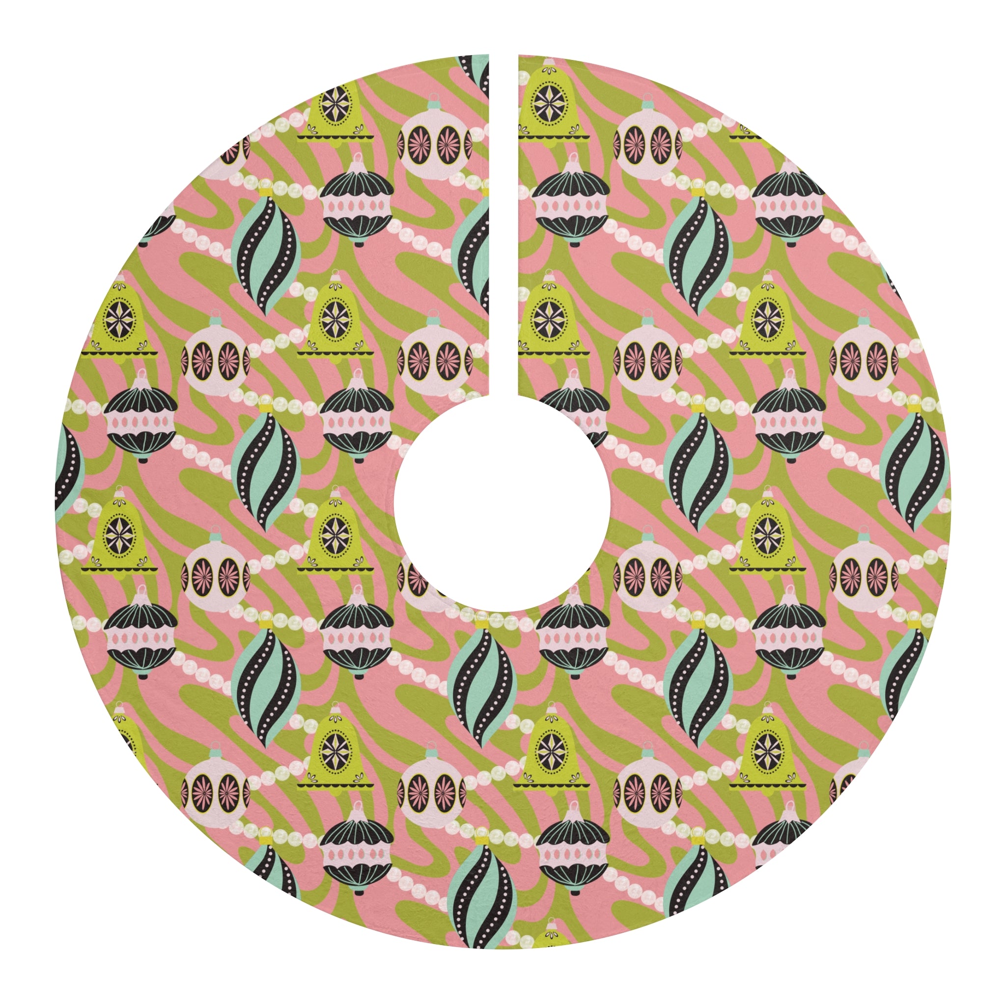 December Dopamine - Retro Christmas Tree Skirt
