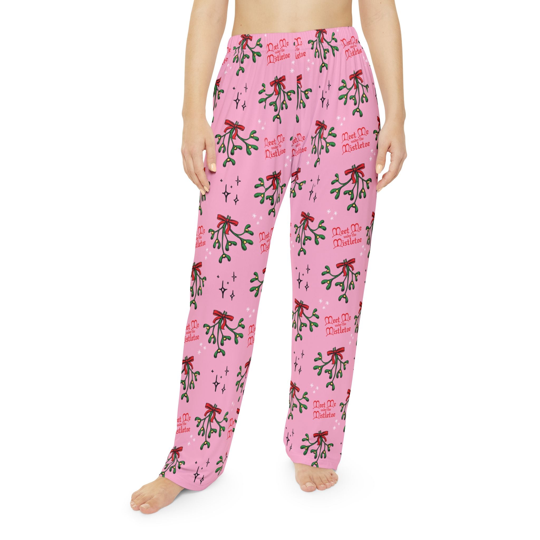 Mid-Century Mistletoe - Retro Christmas Lounge Pants