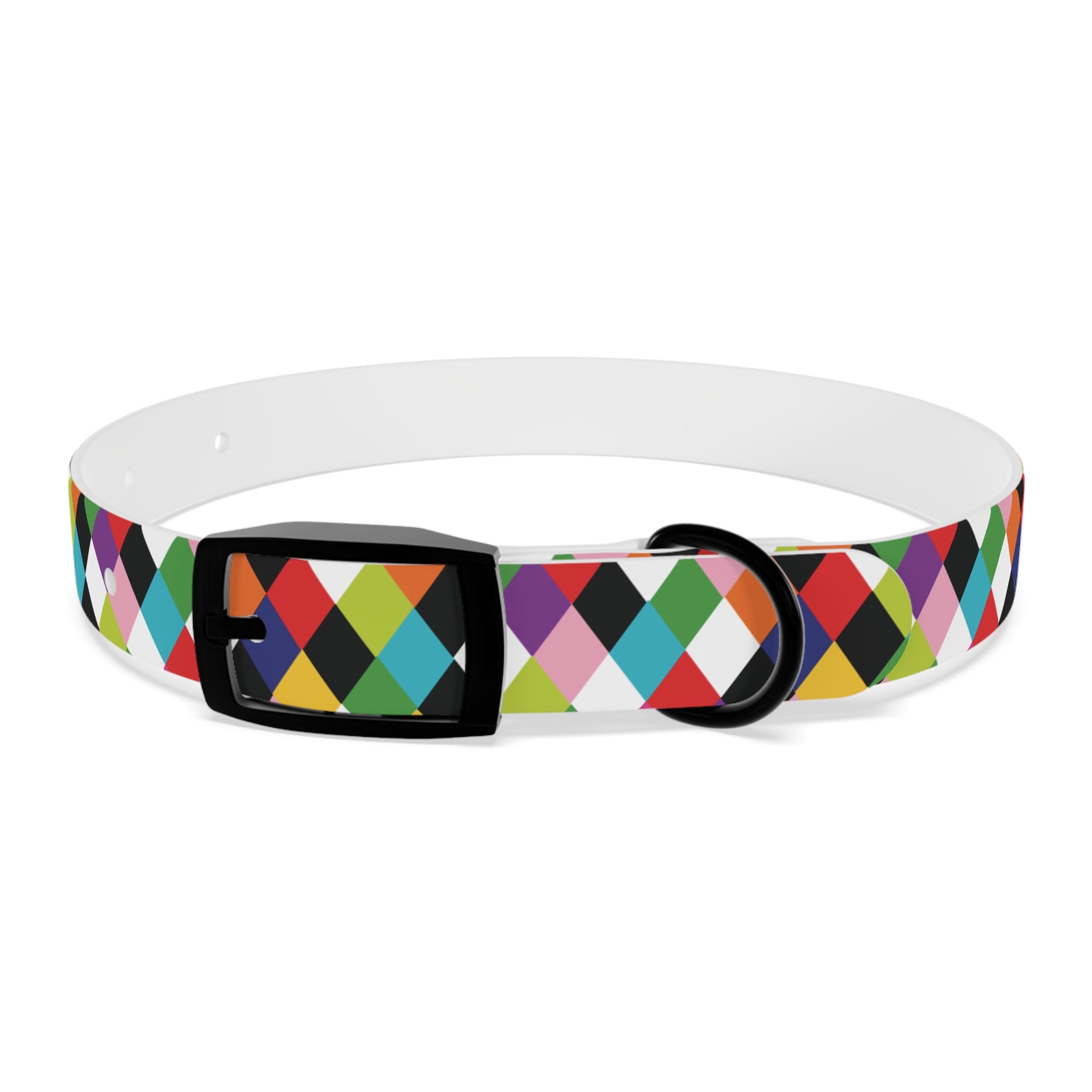 Harlequin Party - Retro Colorful Dog Collar