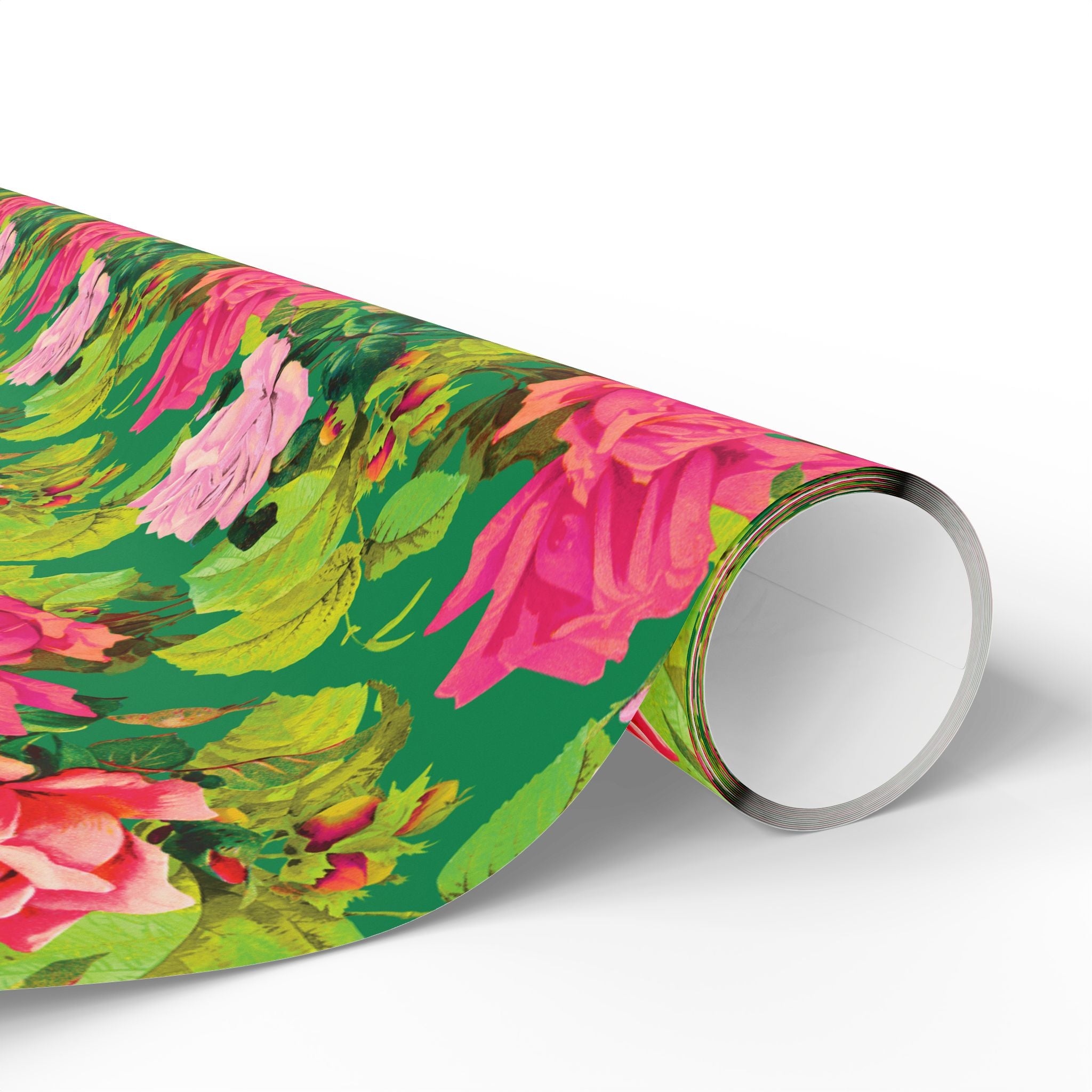 Garish Garden - Retro Colorful Floral Wrapping Paper