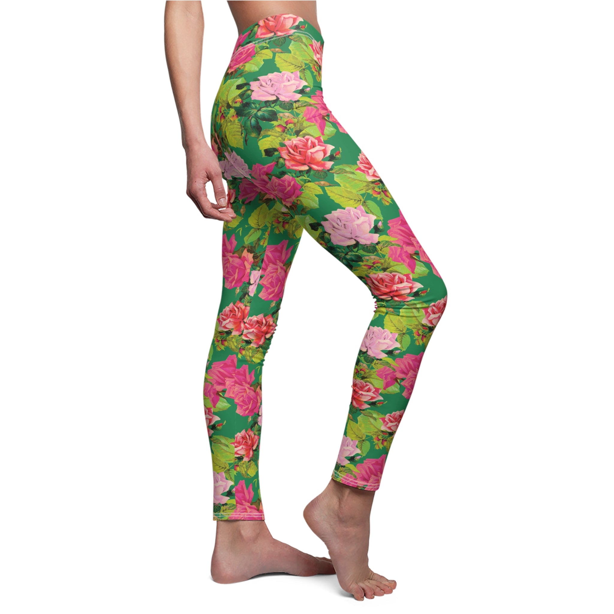 Garish Garden - Colorful Floral Supersoft Leggings
