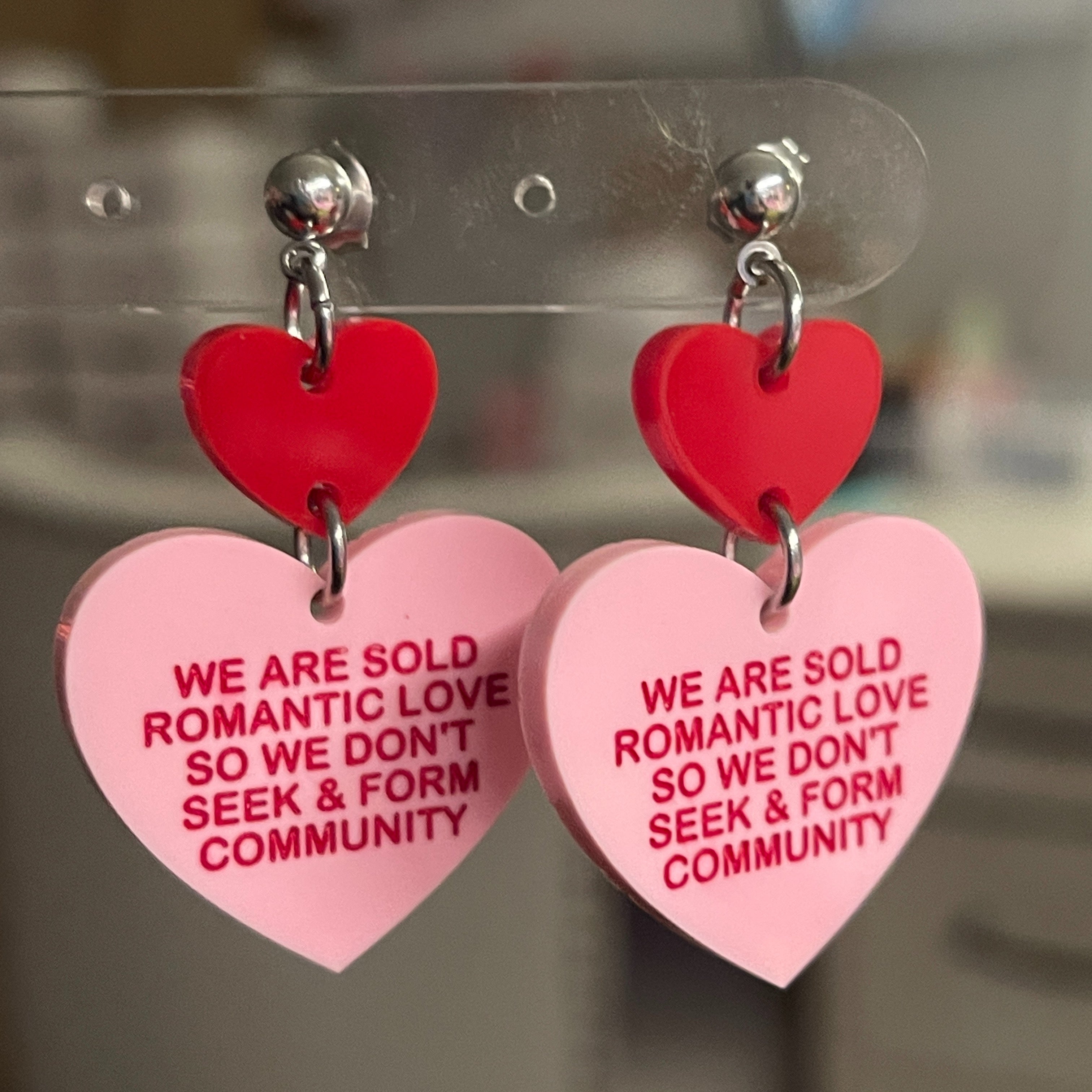 We’re Sold Romantic Love - Candy Heart Earrings