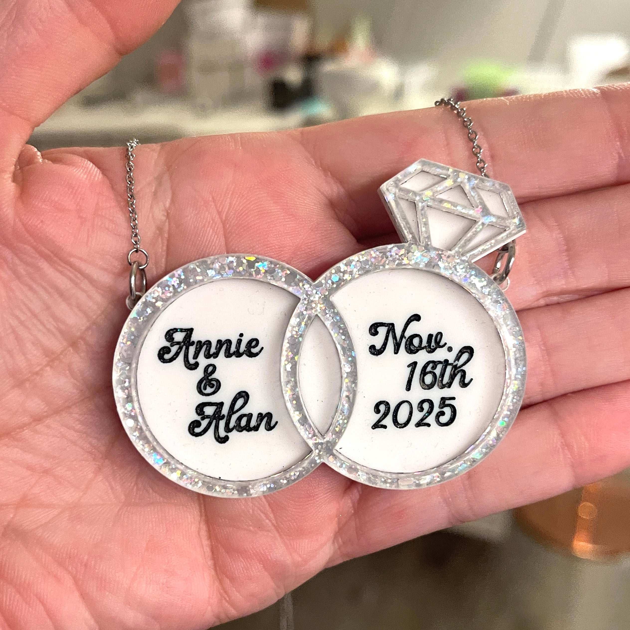 Custom Engagement Statement Necklace