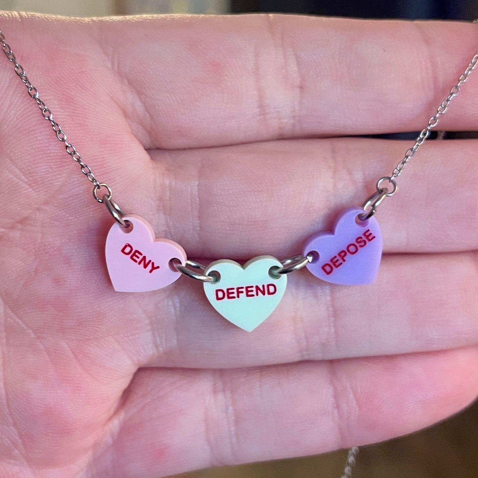 Triple D Mini Candy Hearts Necklace