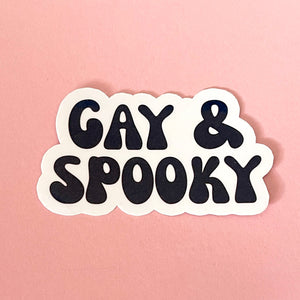 Gay & Spooky - Vinyl Sticker Sticker Restrained Grace