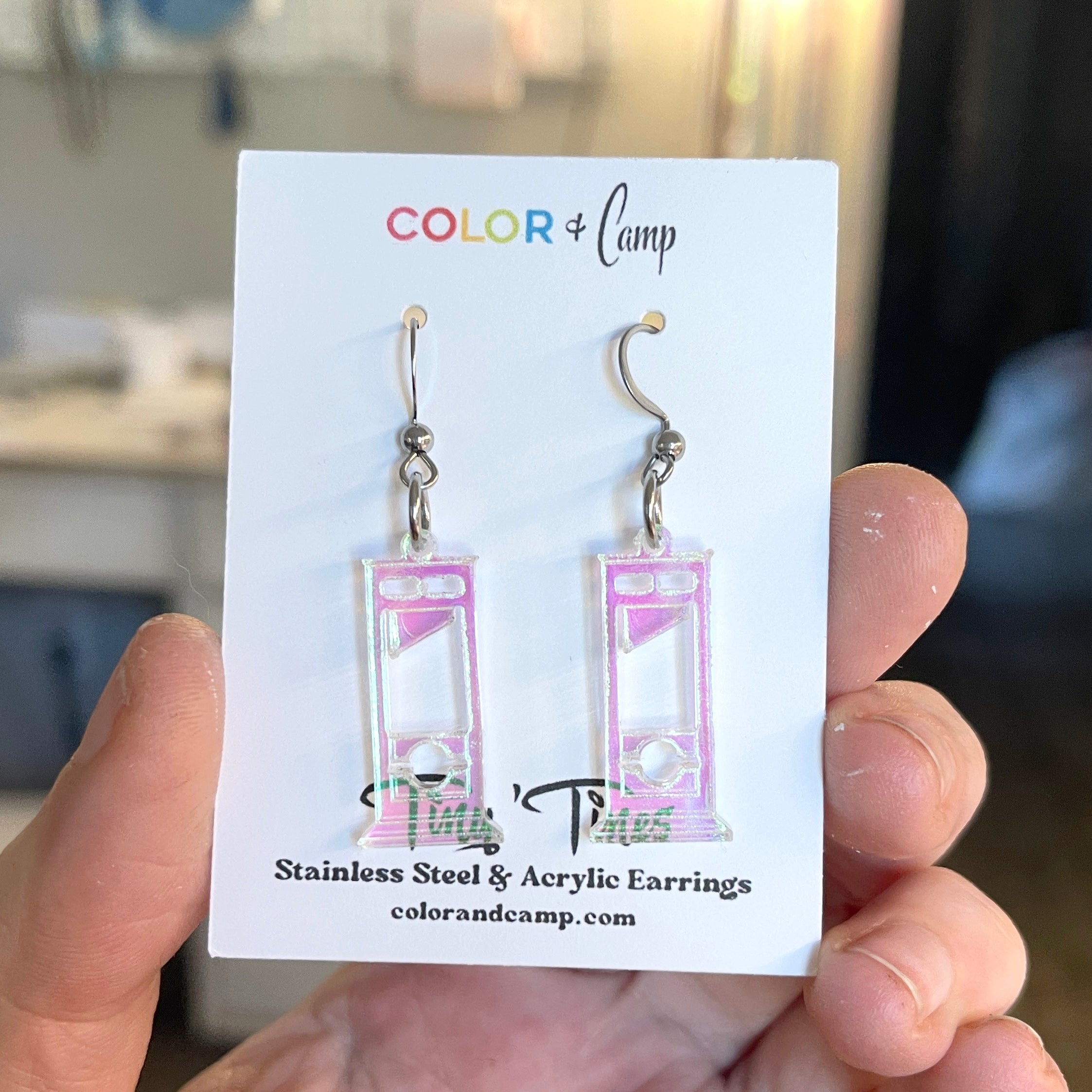 Design Your Own Mini Guillotine Earrings