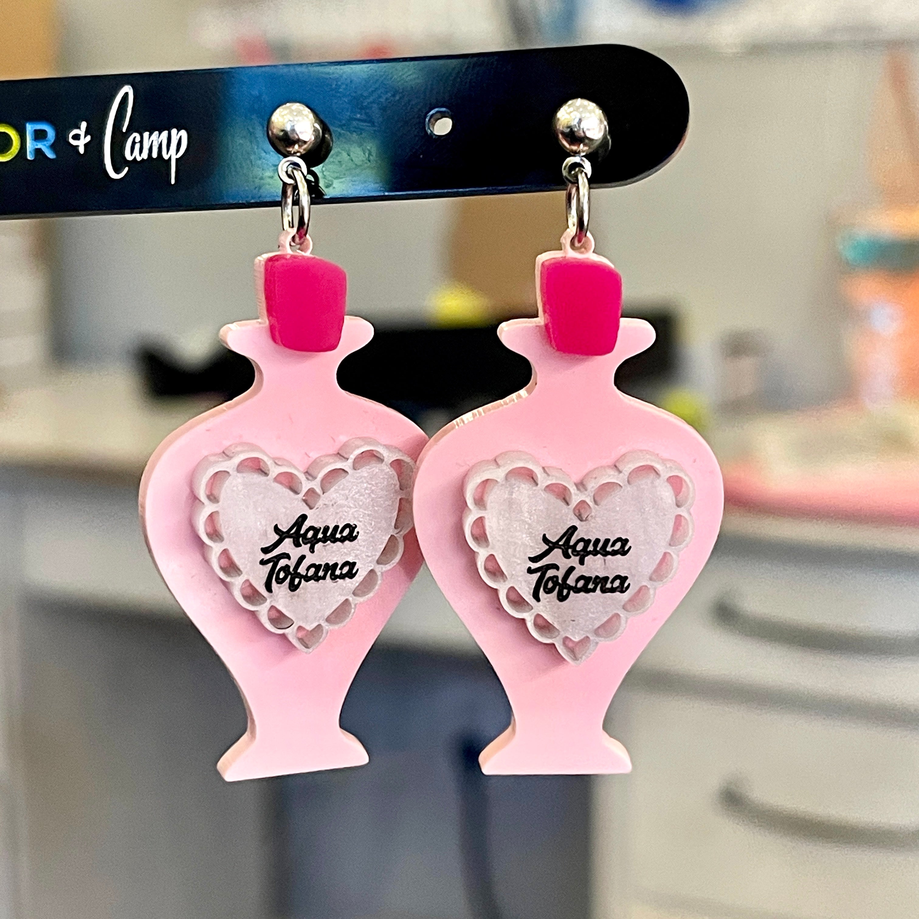 Aqua Tofana Retro Earrings