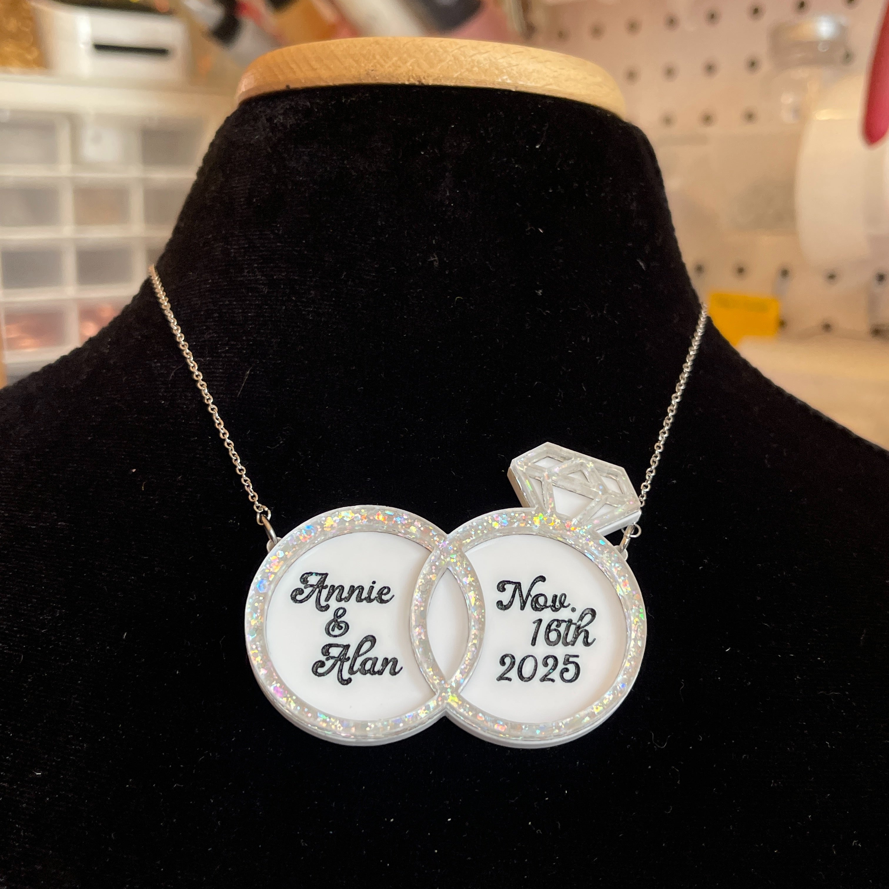 Custom Engagement Statement Necklace