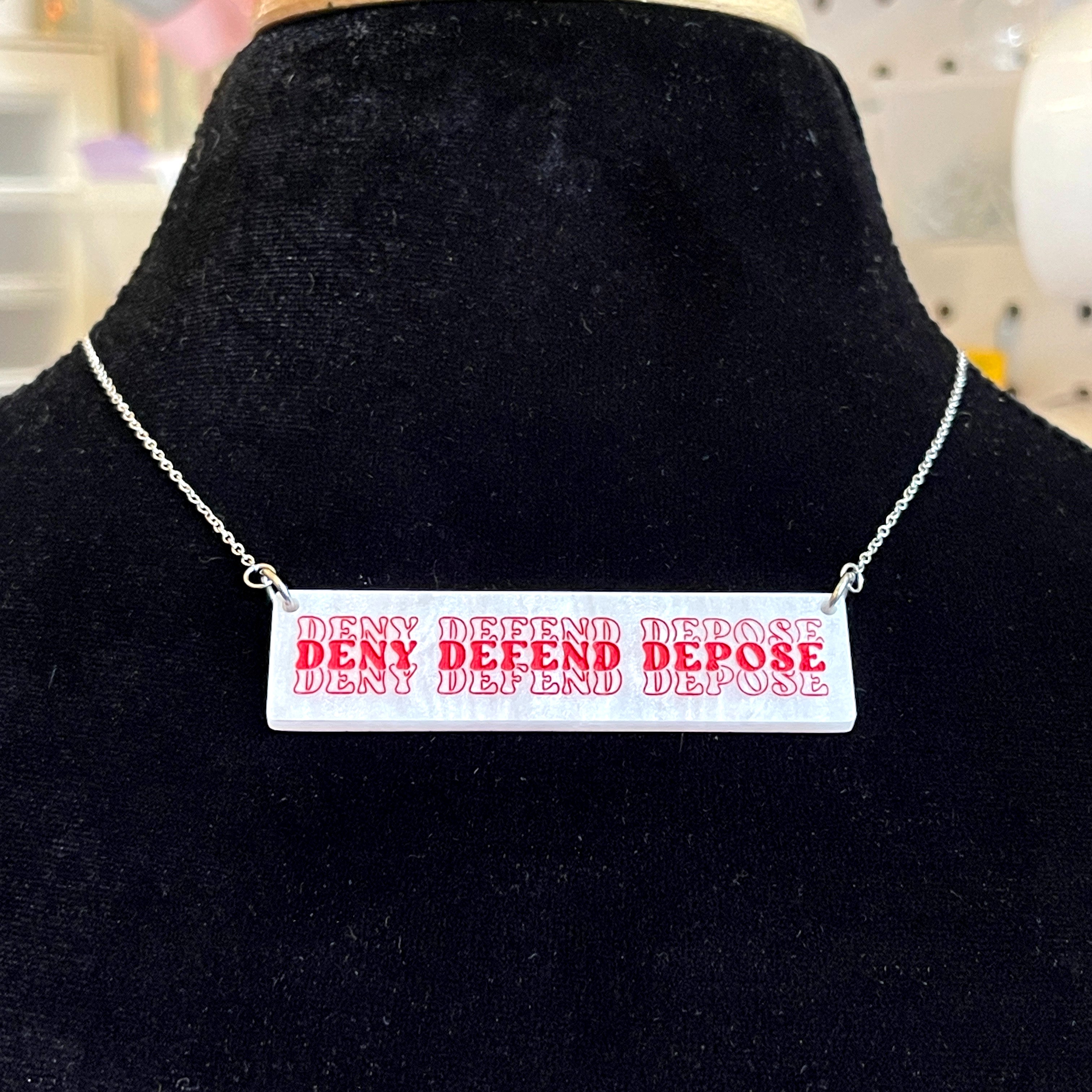 Triple D Shopping Bag Necklace