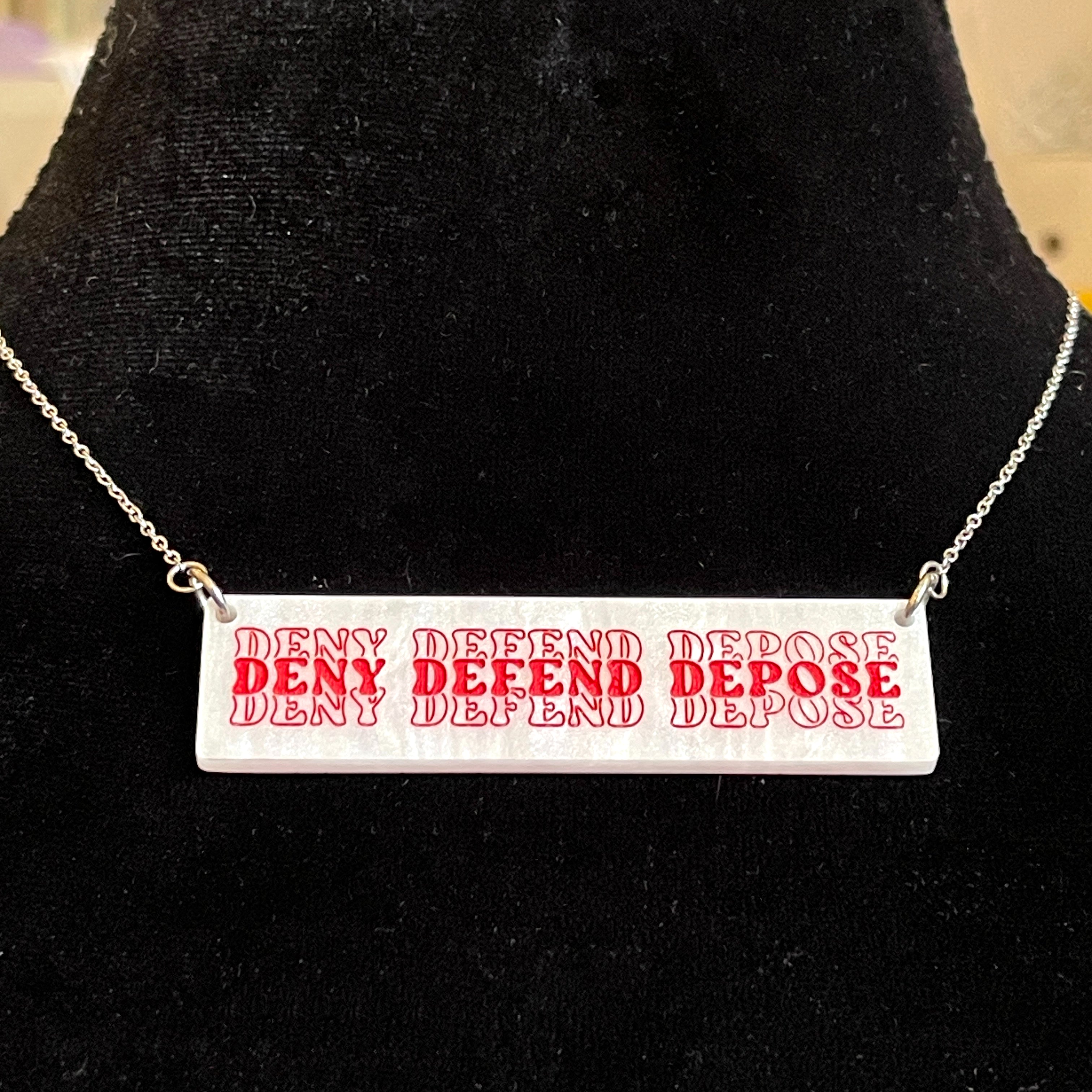 Triple D Shopping Bag Necklace
