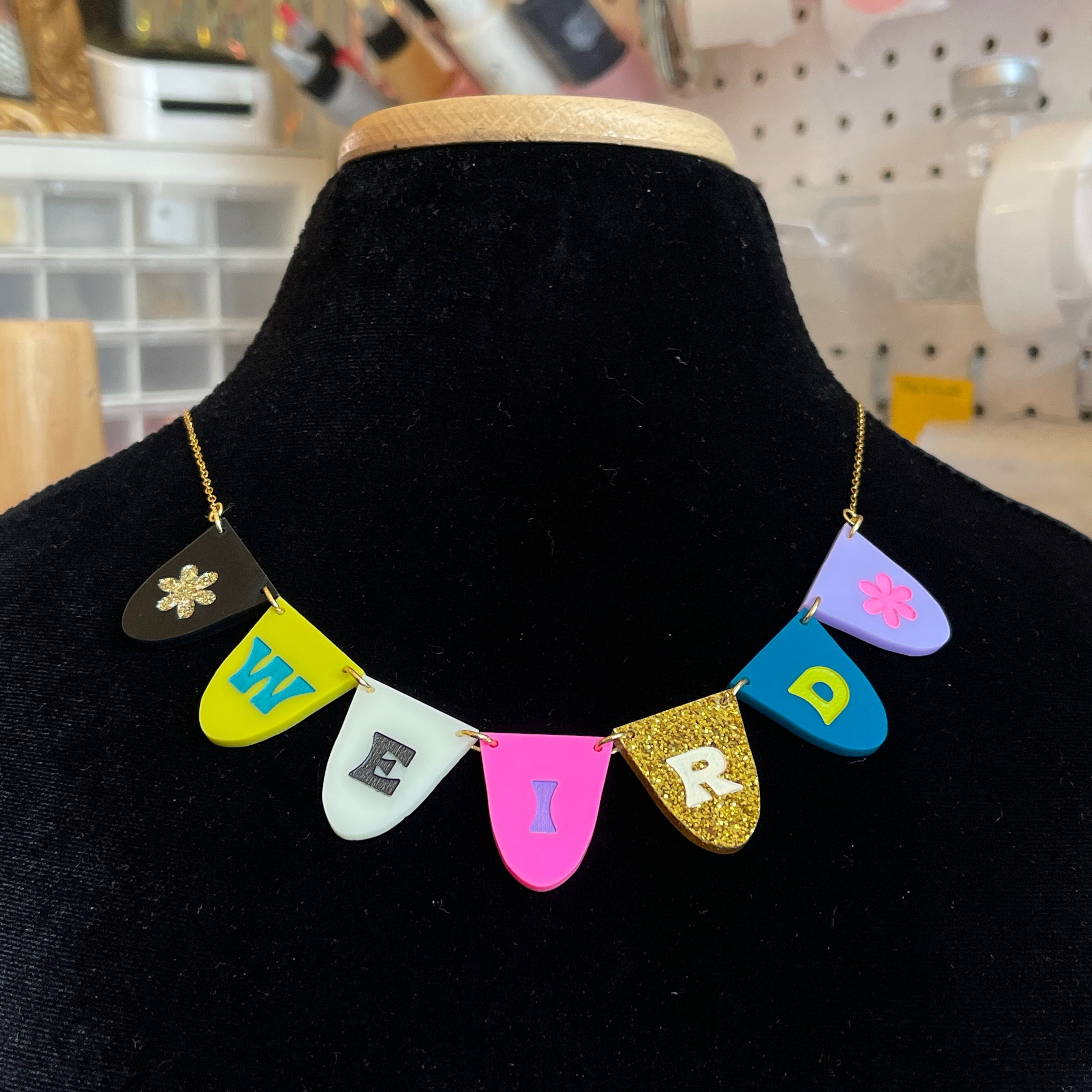 Weird Bunting Necklace