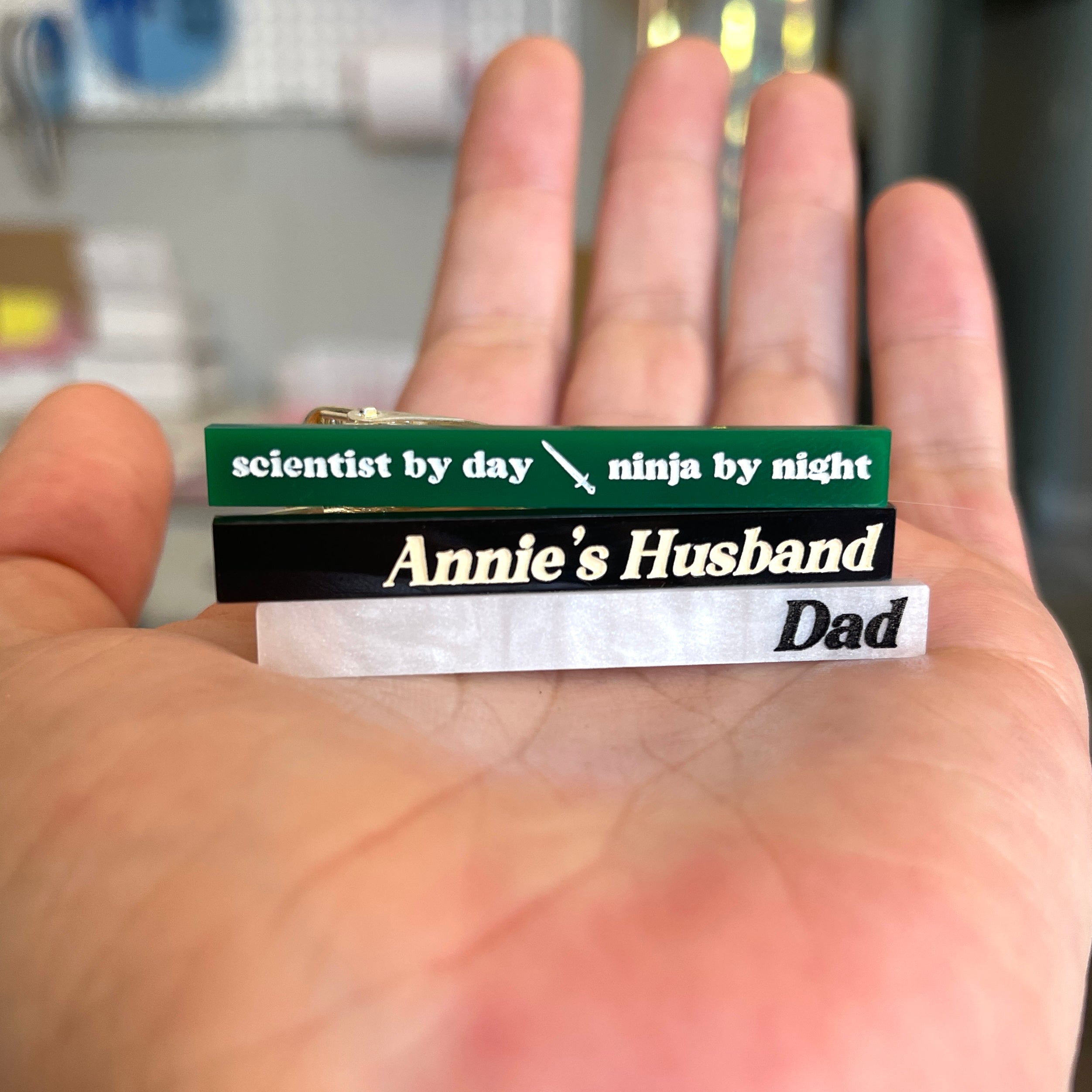 Personalized Acrylic Tie Clip