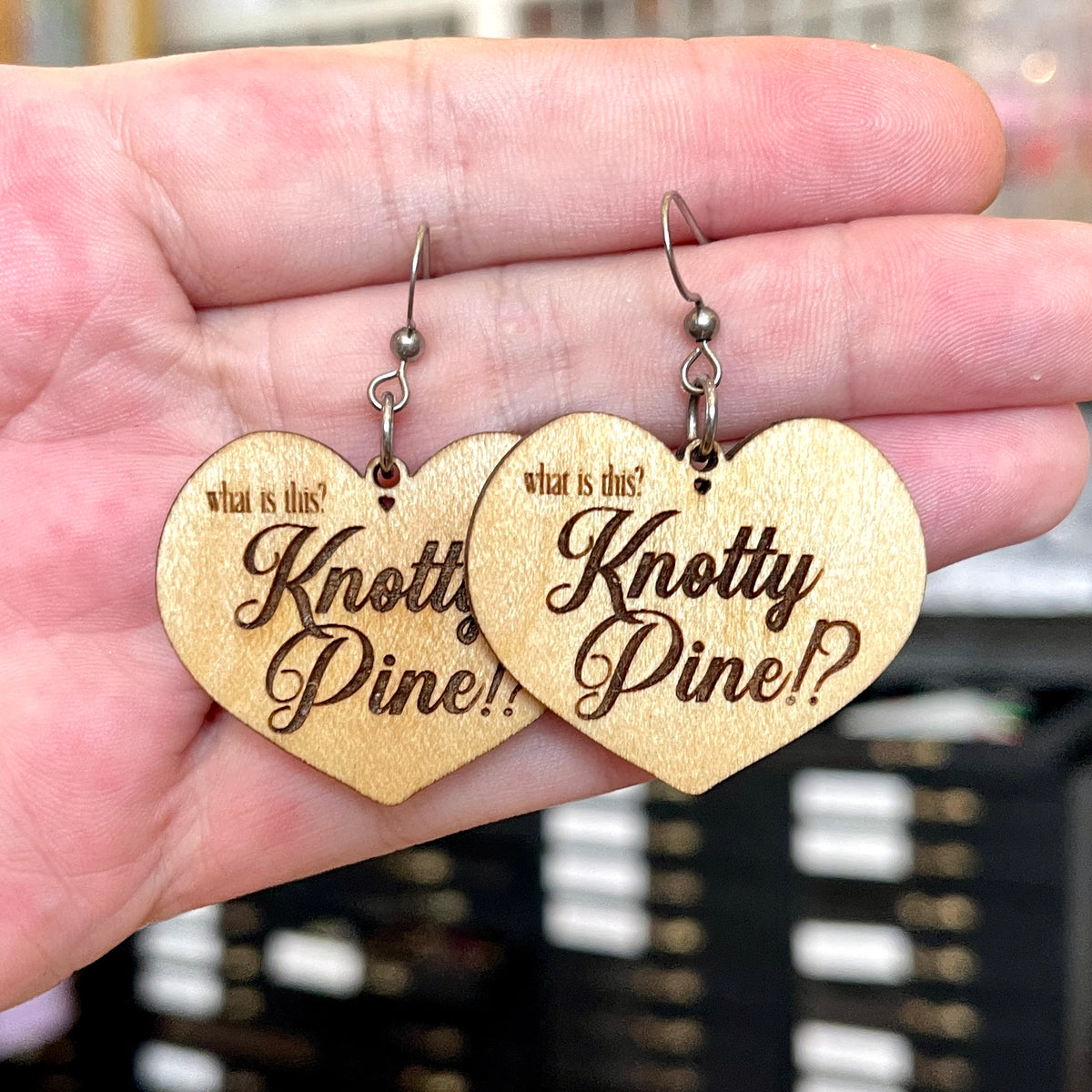 Knotty Pine Earrings