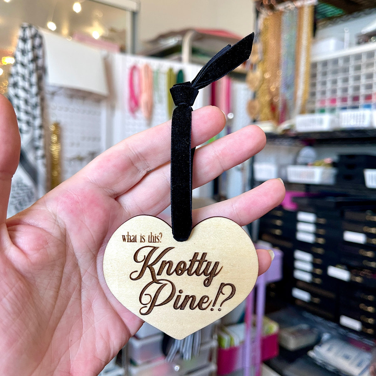 Knotty Pine Christmas Ornament