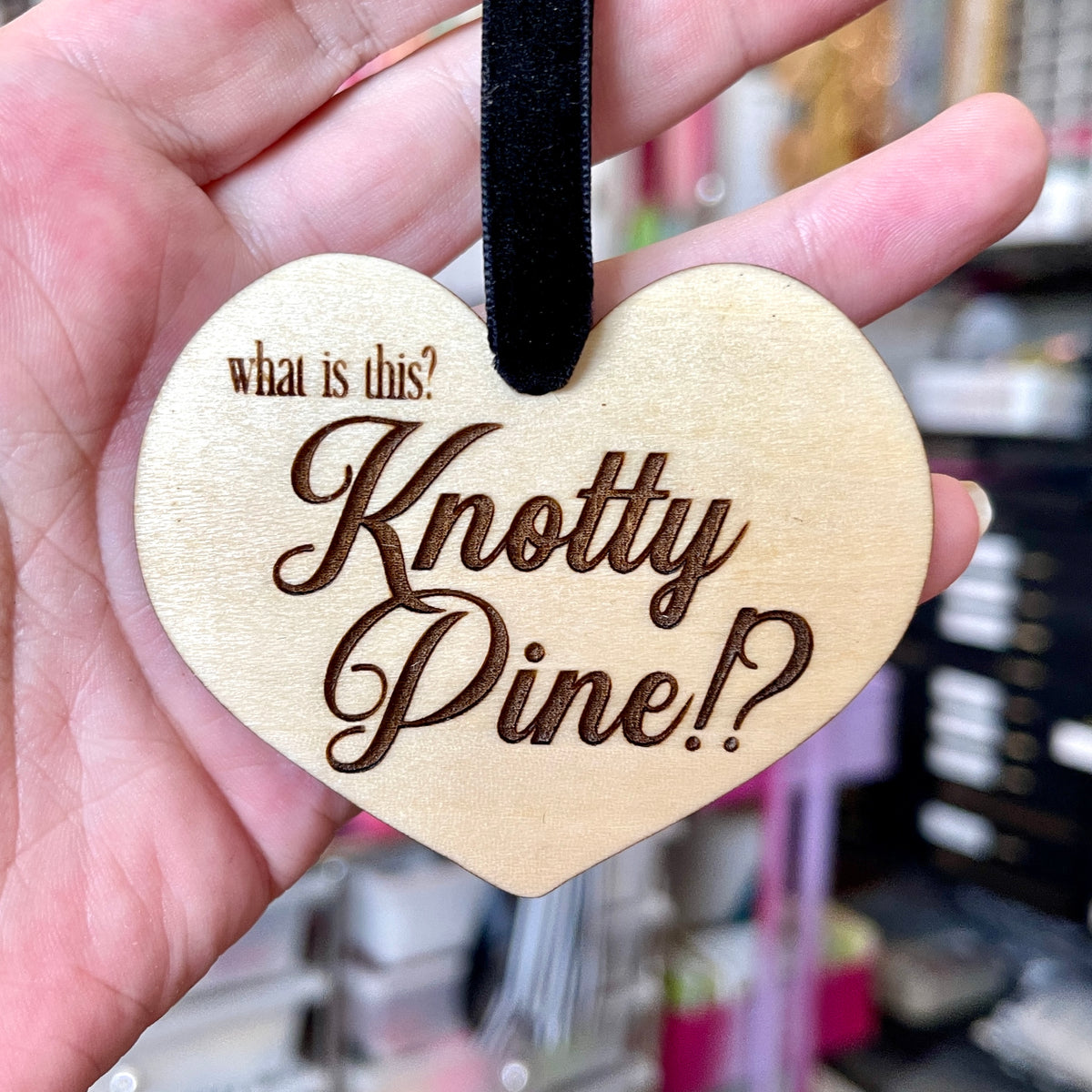 Knotty Pine Christmas Ornament