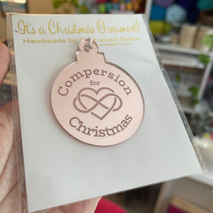 Compersion for Christmas Polyamory Ornament Ornament Restrained Grace
