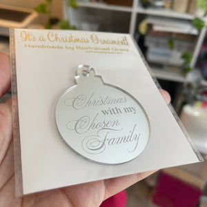 Christmas with My Chosen Family Ornament Ornament Restrained Grace