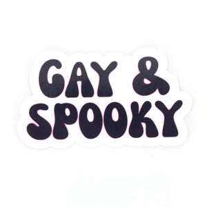 Gay & Spooky - Vinyl Sticker Sticker Restrained Grace