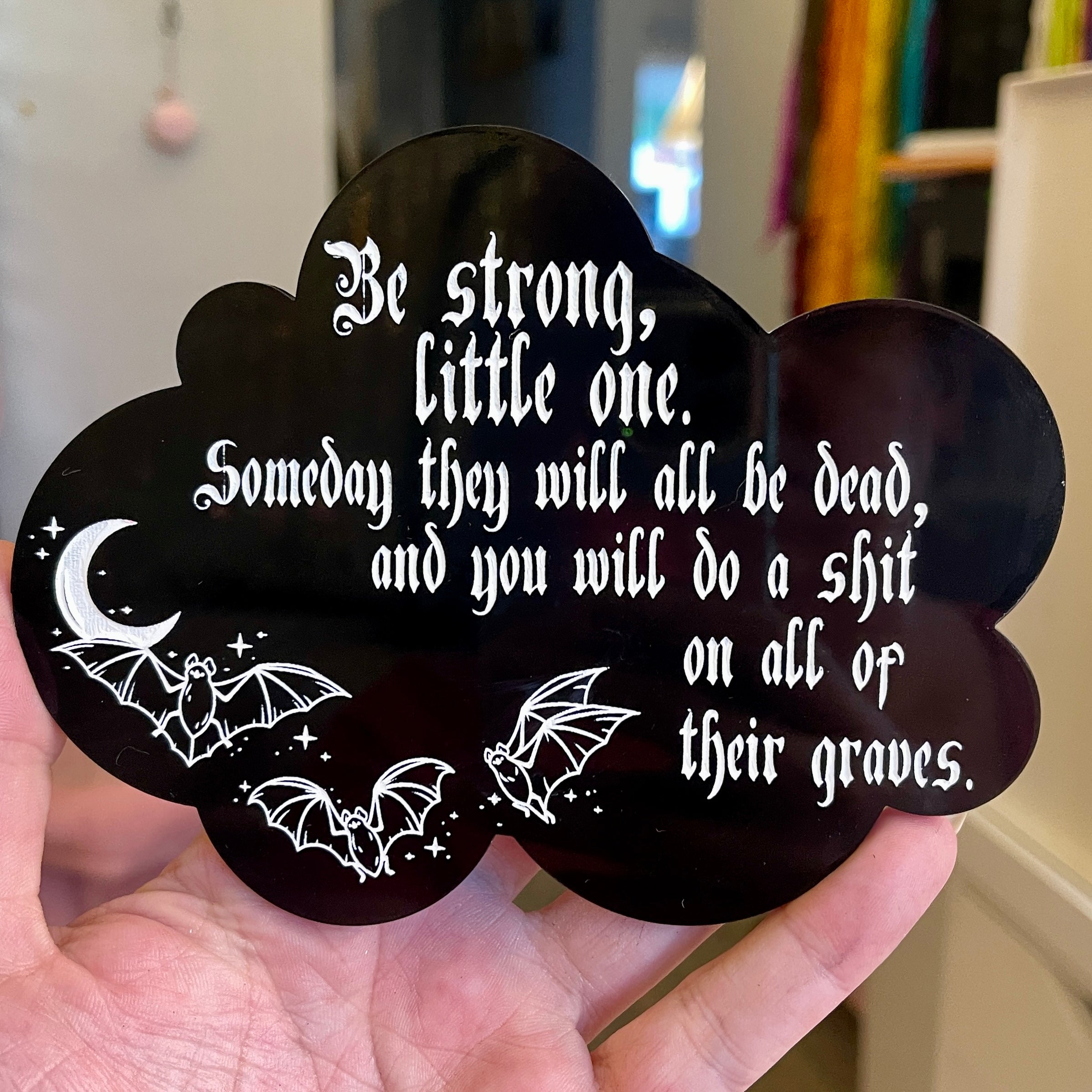 Be Strong, Little One - Vampire Wall Hanging