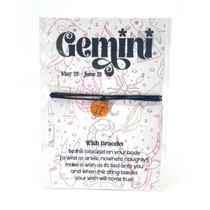 Zodiac Sign Wish Bracelet Bracelet Restrained Grace