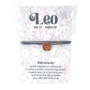 Zodiac Sign Wish Bracelet Bracelet Restrained Grace