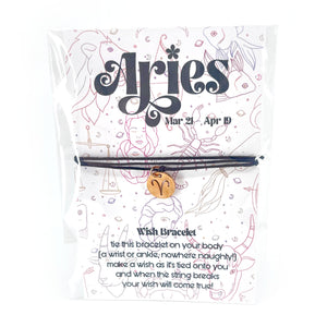 Zodiac Sign Wish Bracelet Bracelet Restrained Grace