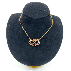 Polyamory Symbol Necklace Necklace Restrained Grace Rose Gold