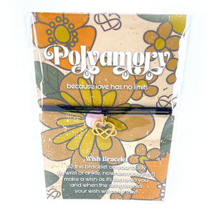 Because Love Has No Limits - Polyamory Symbol Wish Bracelet Bracelet Restrained Grace