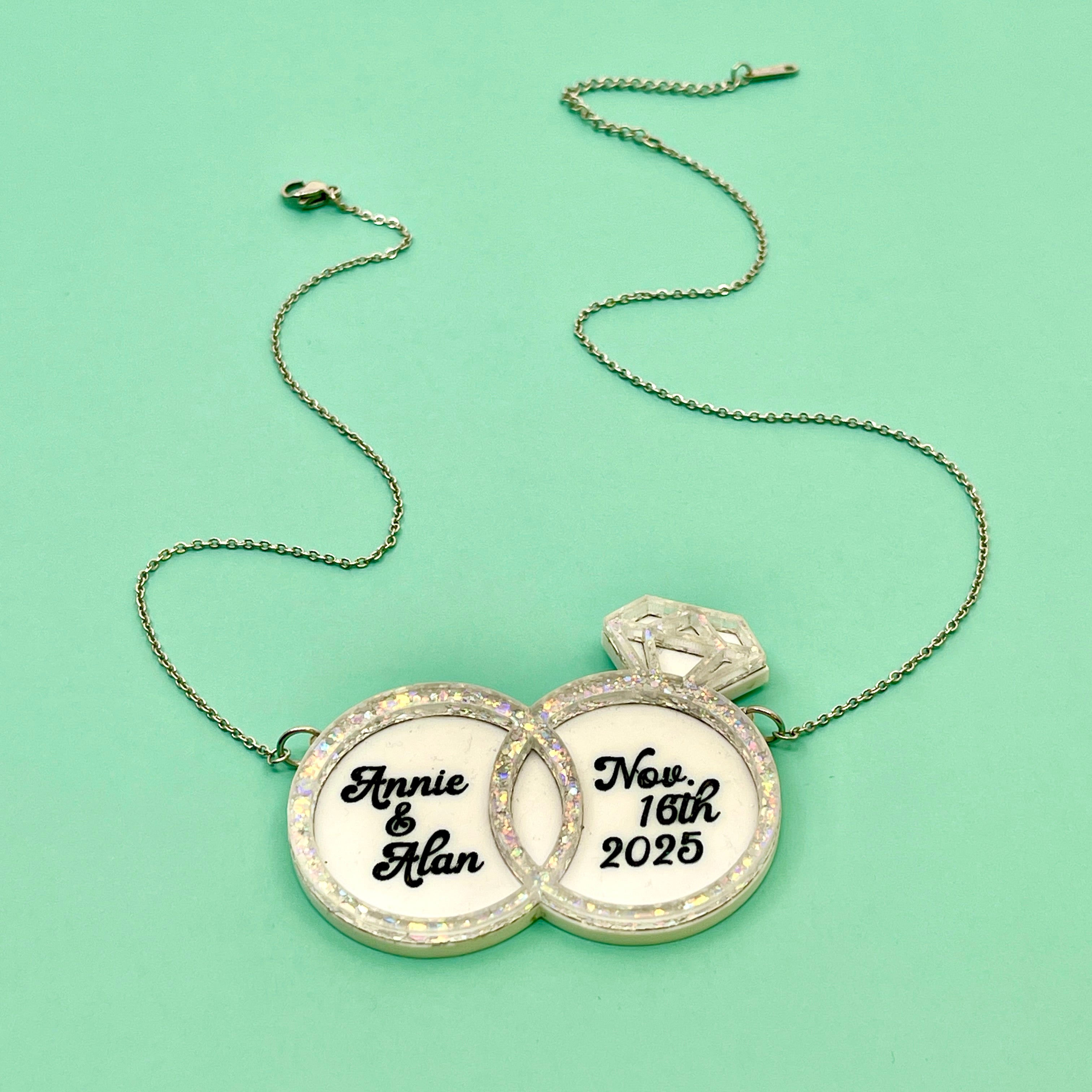 Custom Engagement Statement Necklace