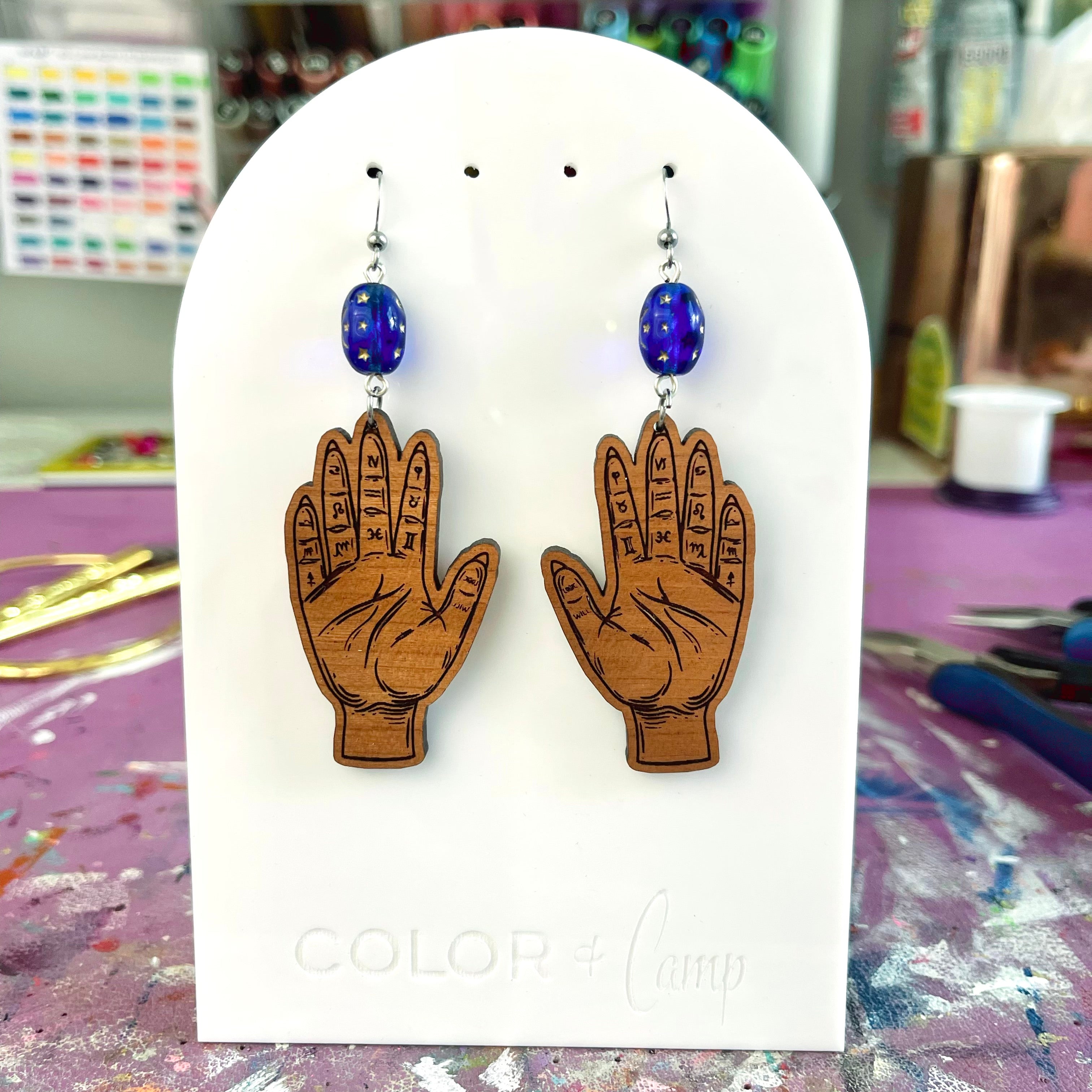 Whimsigothic Palmistry Earrings