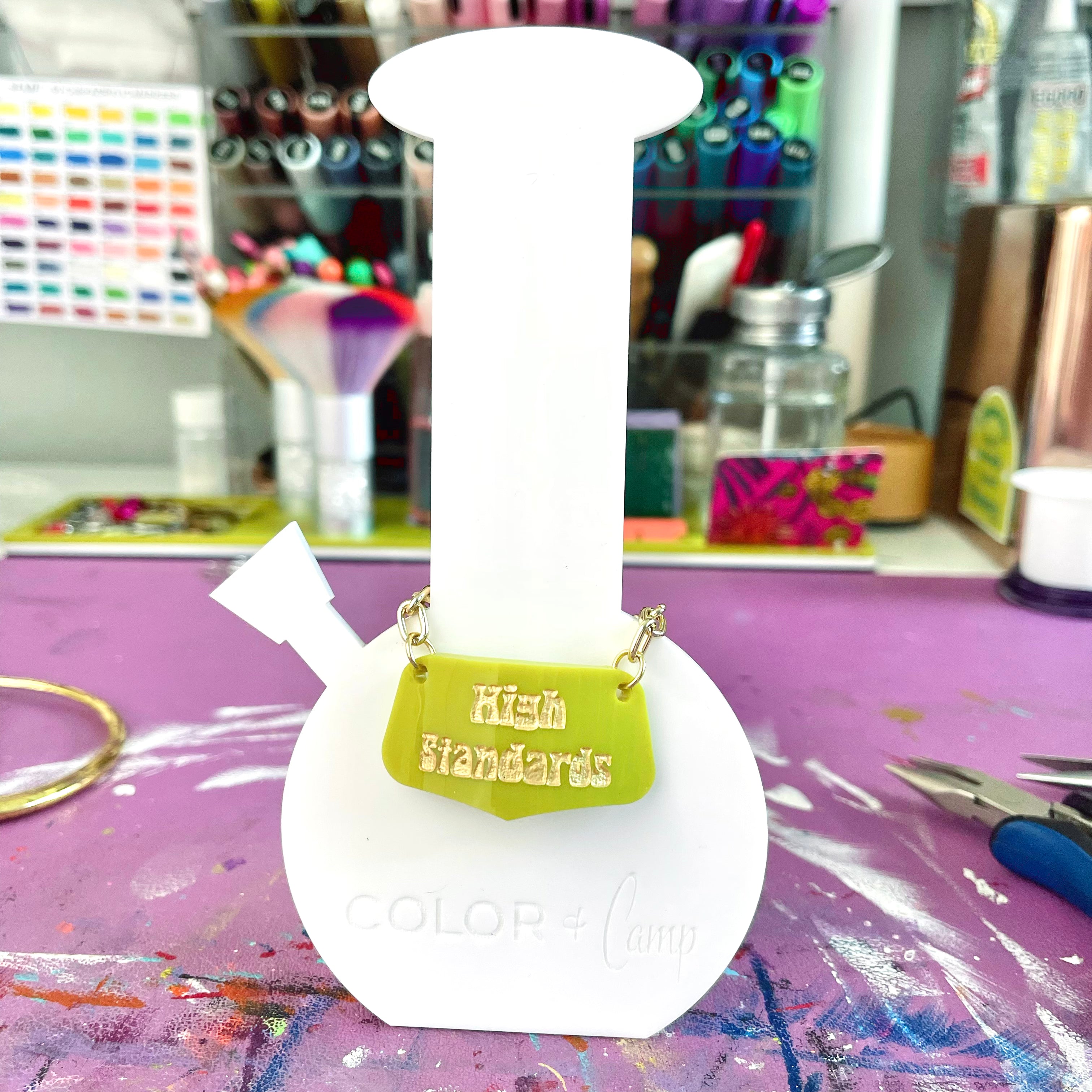 High Standards - Decanter Tag