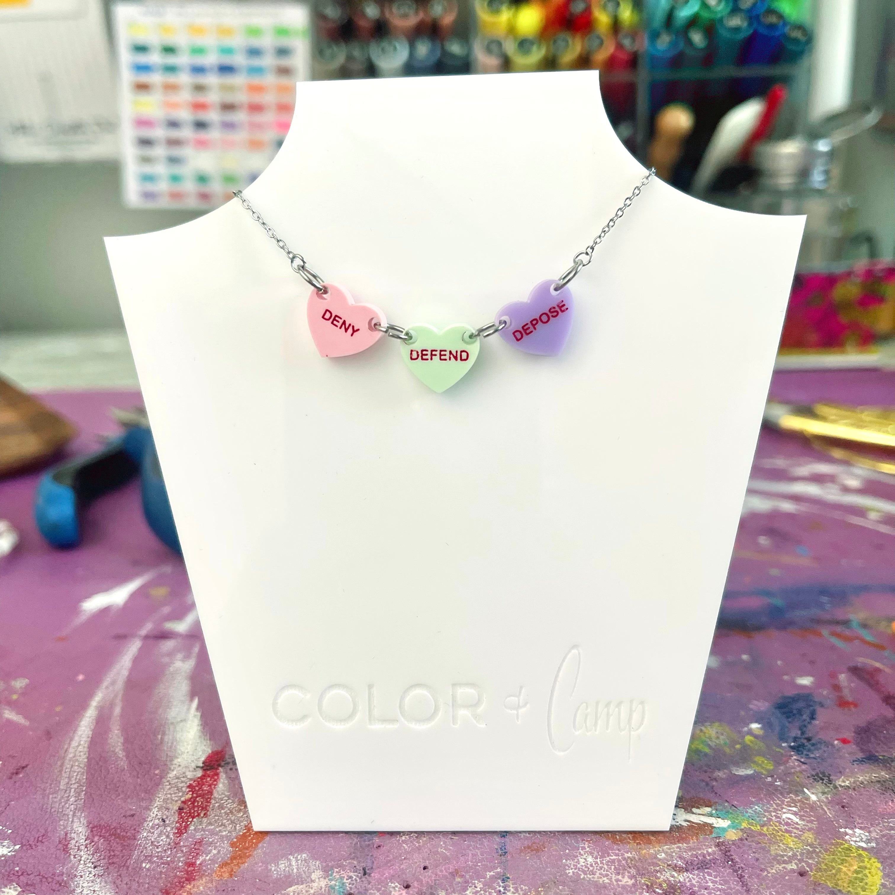 Triple D Mini Candy Hearts Necklace